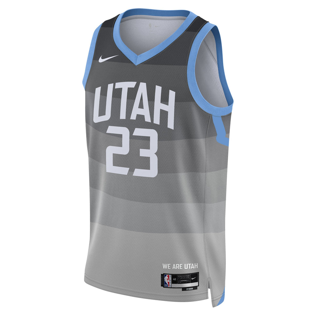Utah Jazz Nike 2025/26 City Edition Swingman Jersey - Gray - Lauri Markkanen - Unisex NBA Team Jersey Basketball Fan Apparel