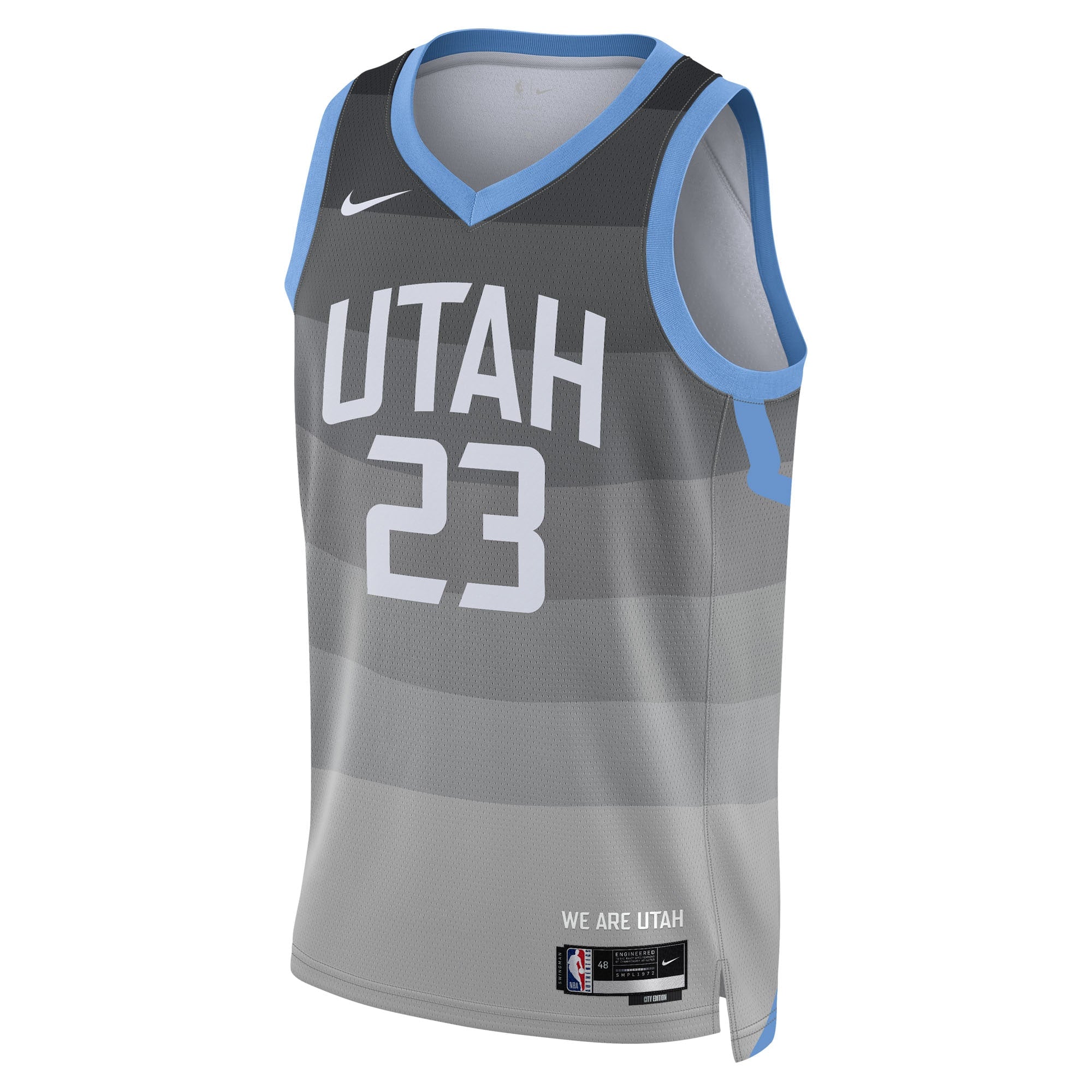 Utah Jazz Nike 2025/26 City Edition Swingman Jersey - Gray - Lauri Markkanen - Unisex NBA Team Jersey Basketball Fan Apparel