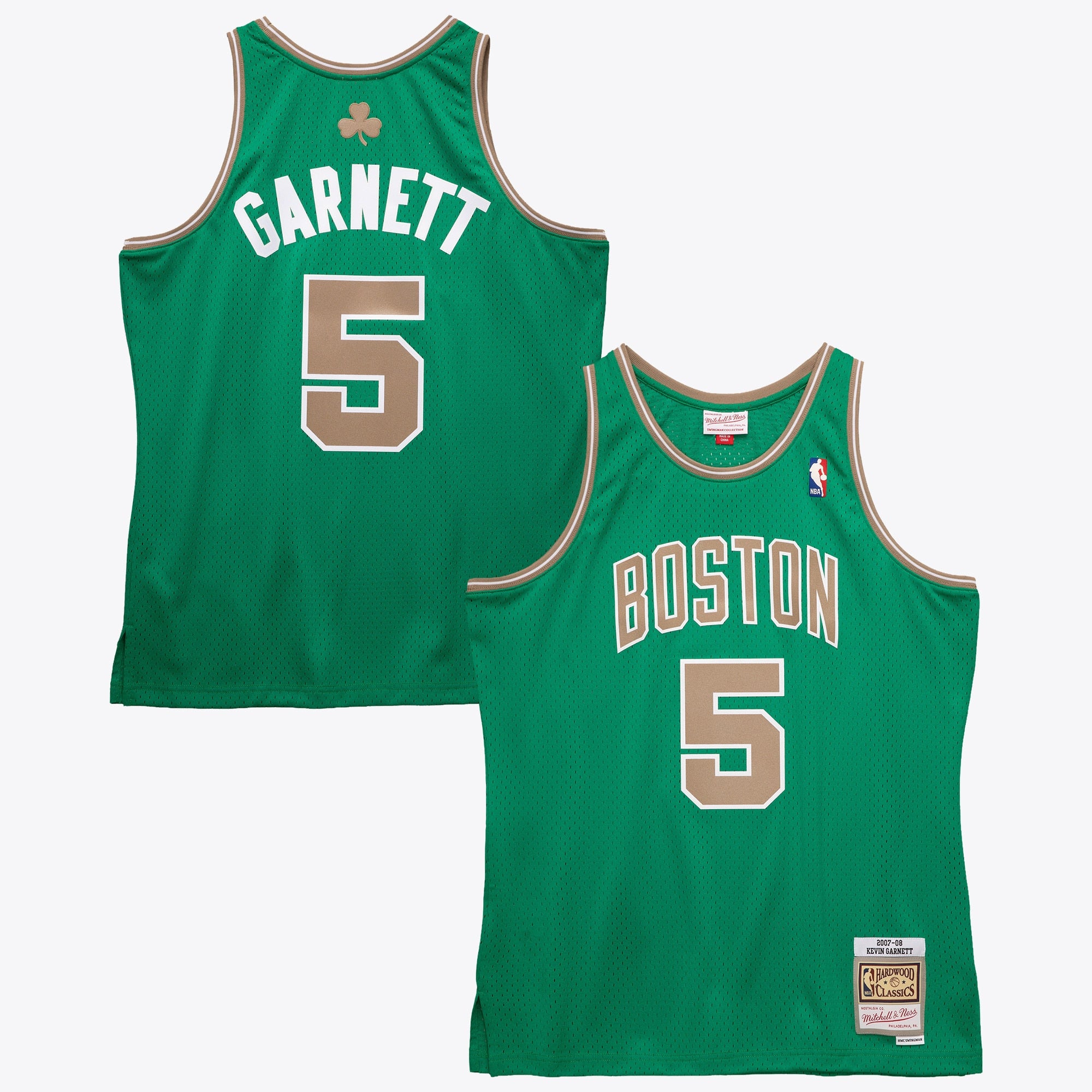 Boston Celtics Mitchell & Ness Kevin Garnett 2007 Swingman Authentic Jersey - Kelly Green NBA Team Jersey Basketball Fan Apparel