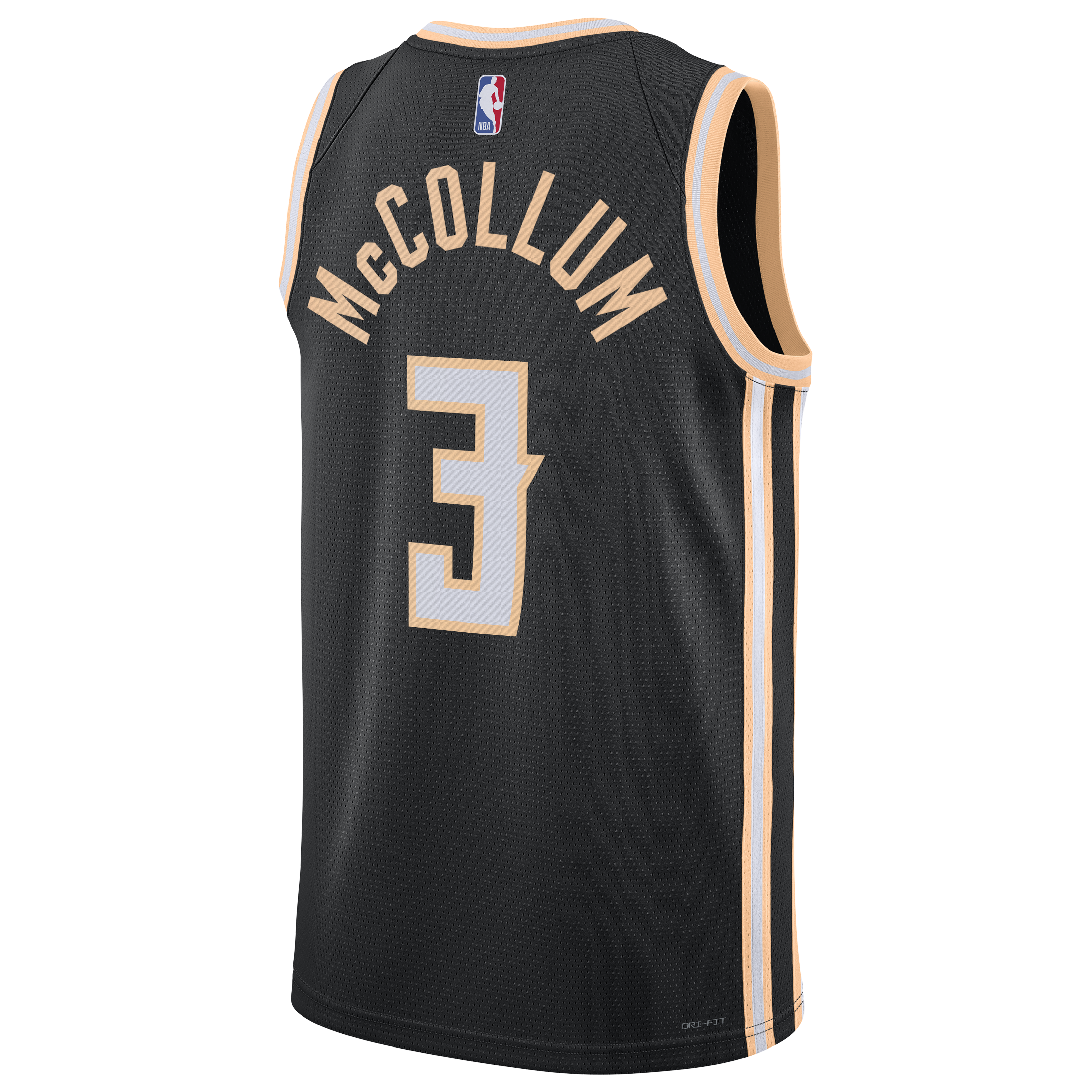 Nike Atlanta Hawks 2025/26 Nike City Edition Swingman Jersey - Black - CJ McCollum - Unisex NBA Team Jersey Basketball Fan Apparel