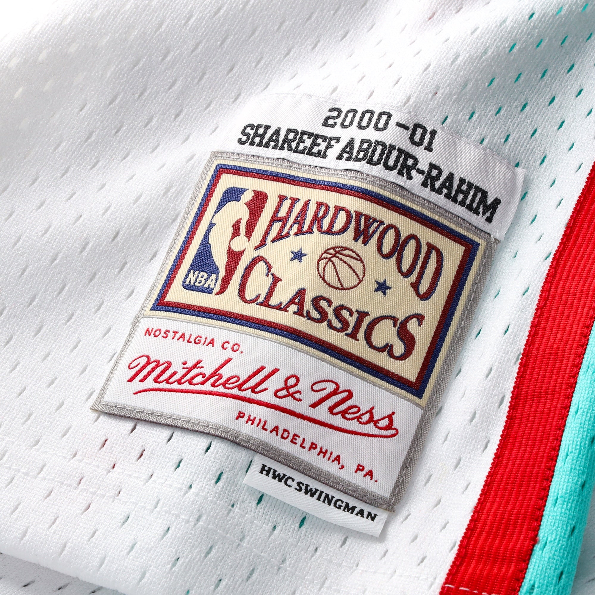 Vancouver Grizzlies Mitchell & Ness Shareef Abdur-Rahim 2000 Swingman Authentic Jersey - White NBA Team Jersey Basketball Fan Apparel