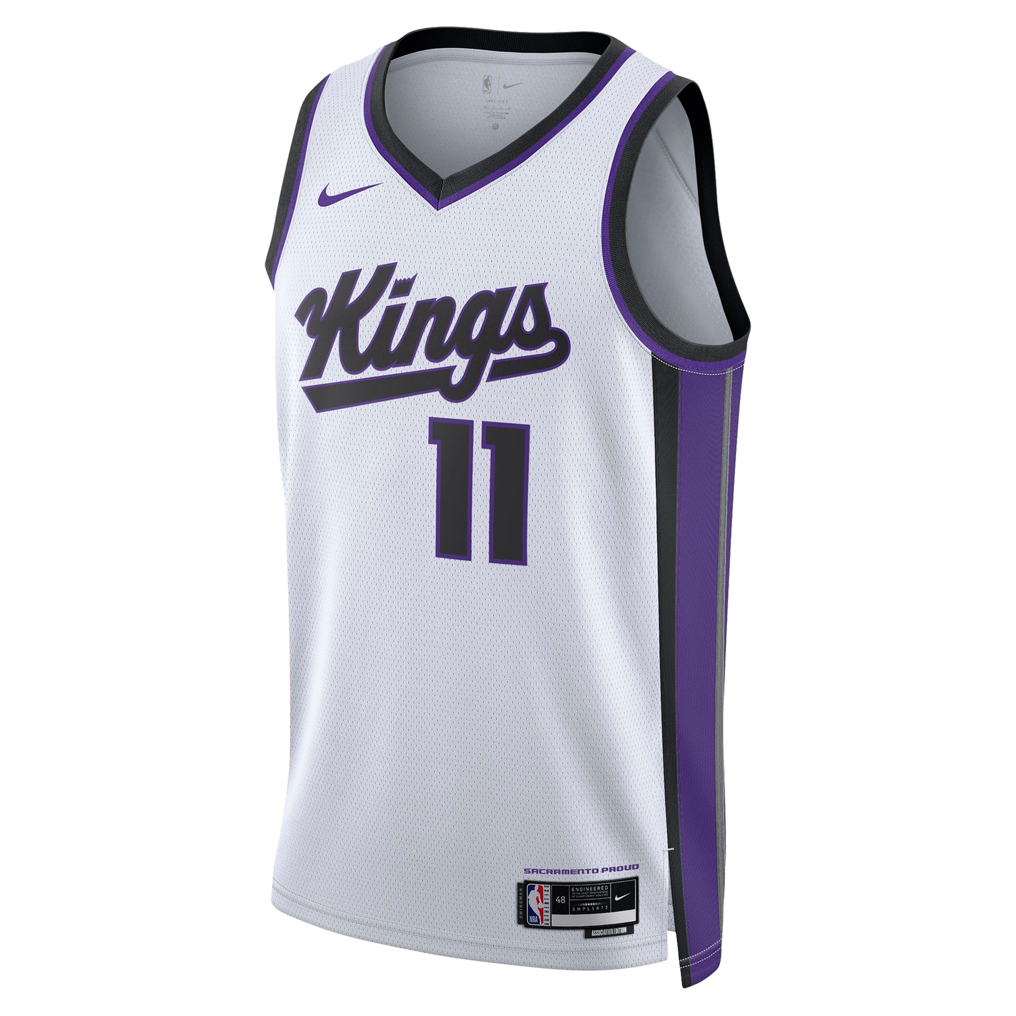 Sacramento Kings Nike Association Edition Swingman Jersey - White - Domantas Sabonis - Unisex NBA Team Jersey Basketball Fan Apparel