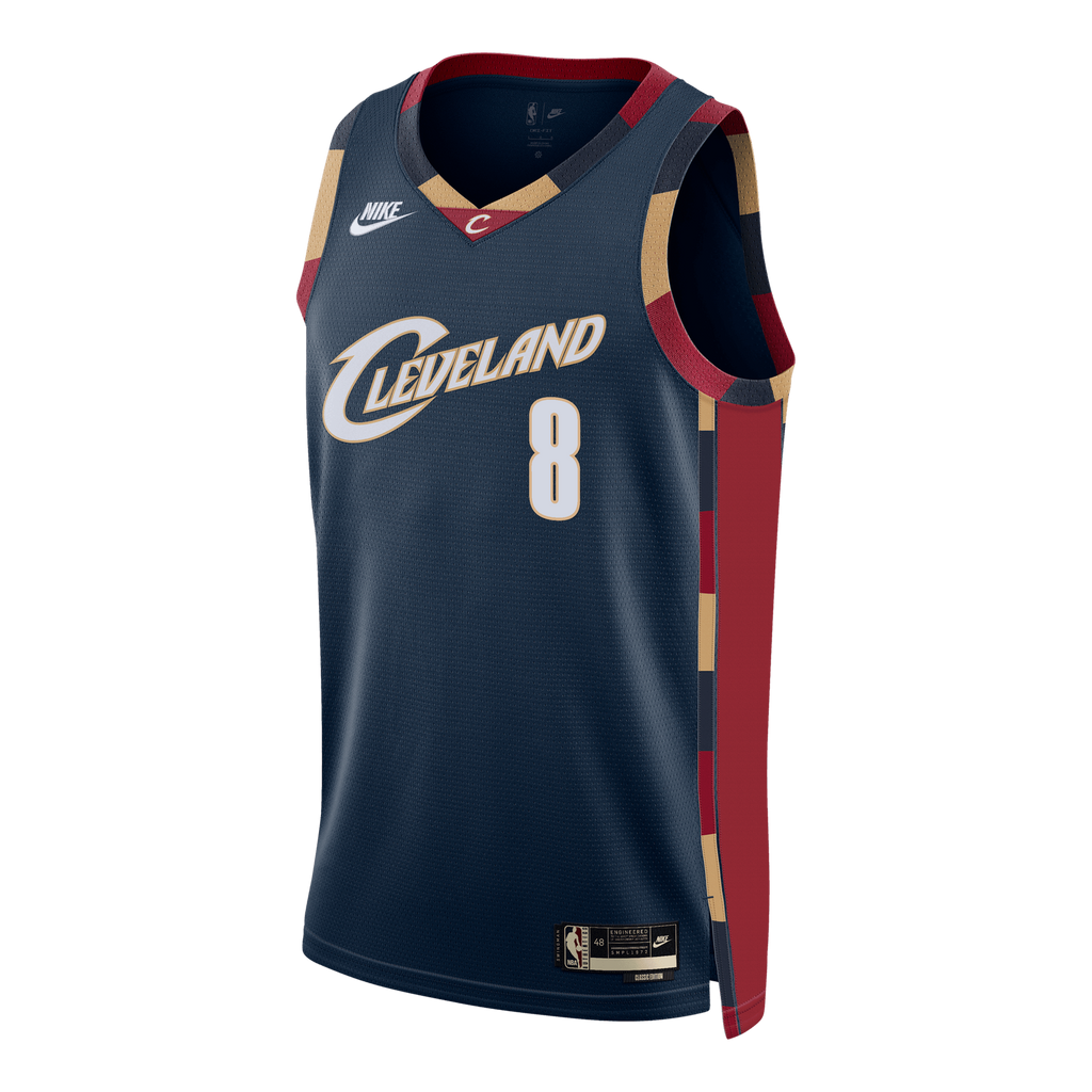 Cleveland Cavaliers Nike Classic Edition Swingman Jersey - Navy - Dennis Schröder - Unisex NBA Team Jersey Basketball Fan Apparel