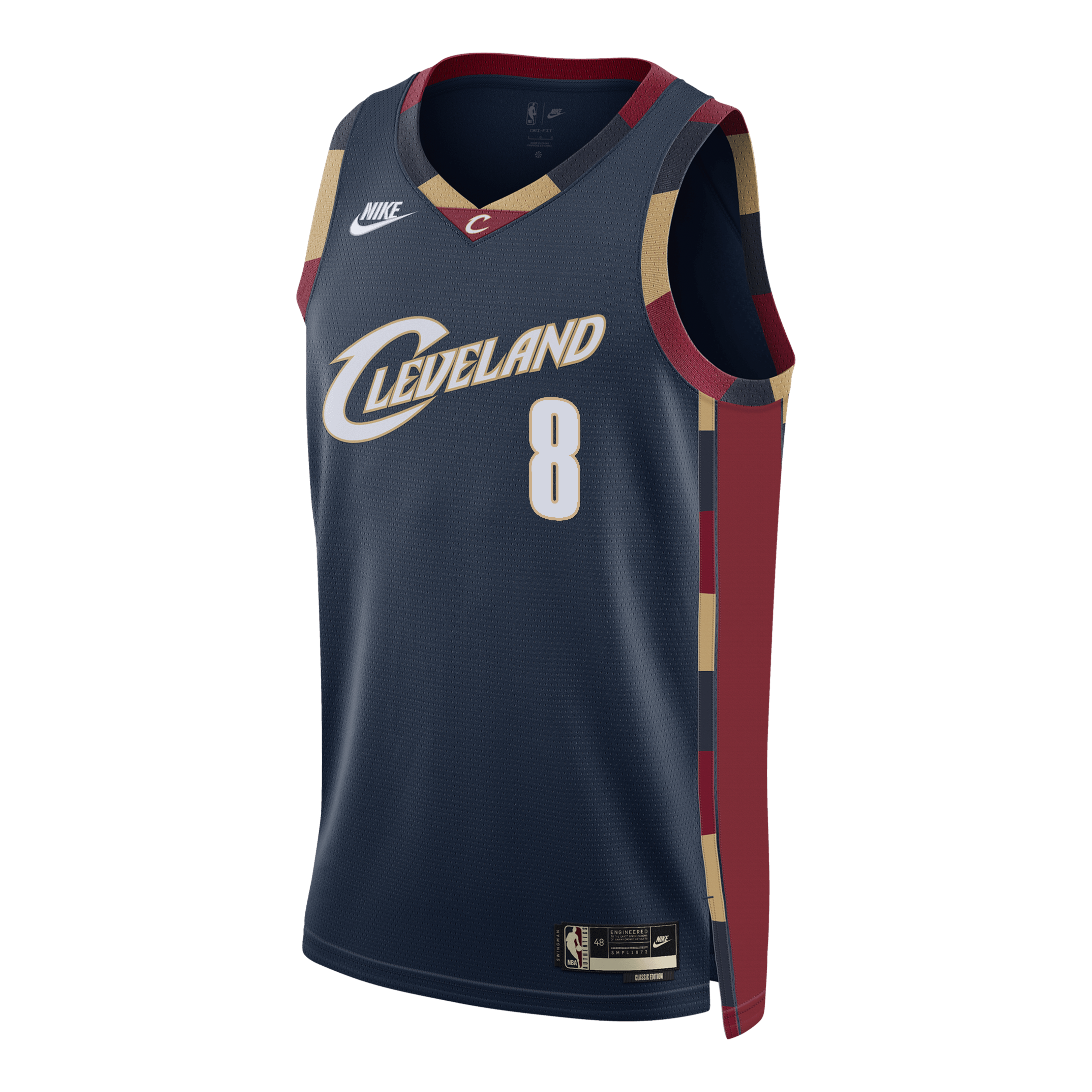 Cleveland Cavaliers Nike Classic Edition Swingman Jersey - Navy - Dennis Schröder - Unisex NBA Team Jersey Basketball Fan Apparel