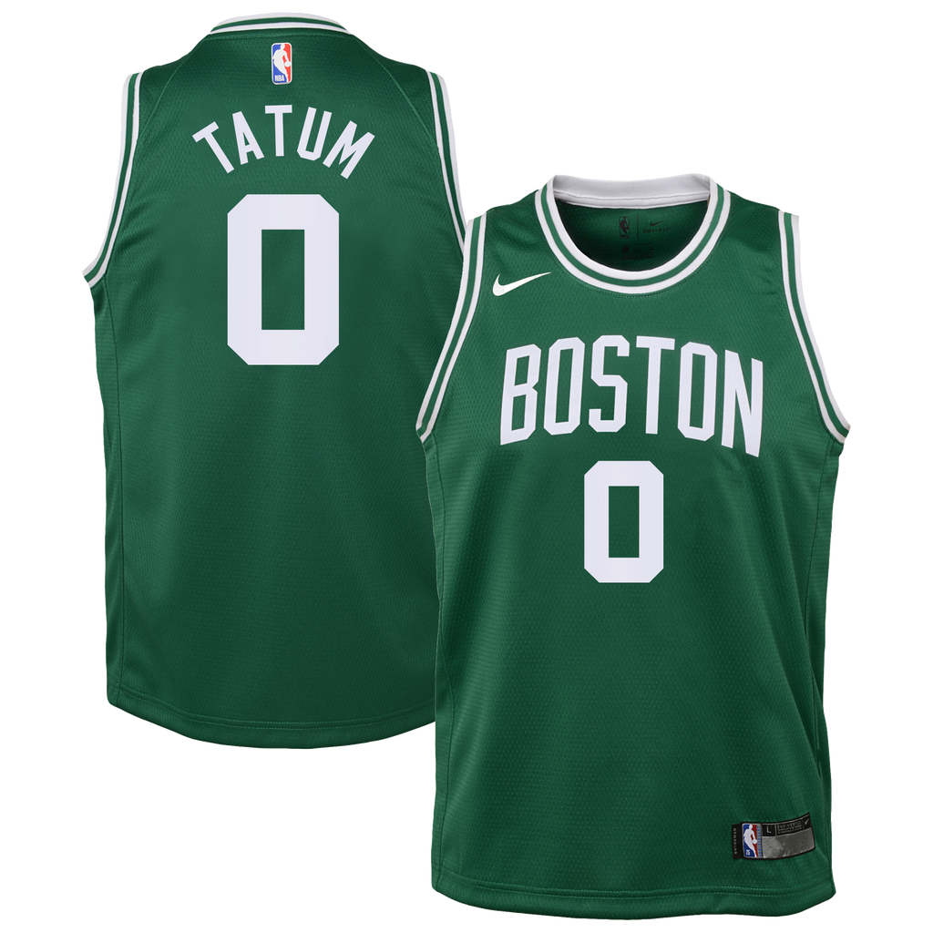 Boston Celtics Nike Icon Edition Swingman Jersey - Kelly Green - Jayson Tatum - Youth NBA Team Jersey Basketball Fan Apparel