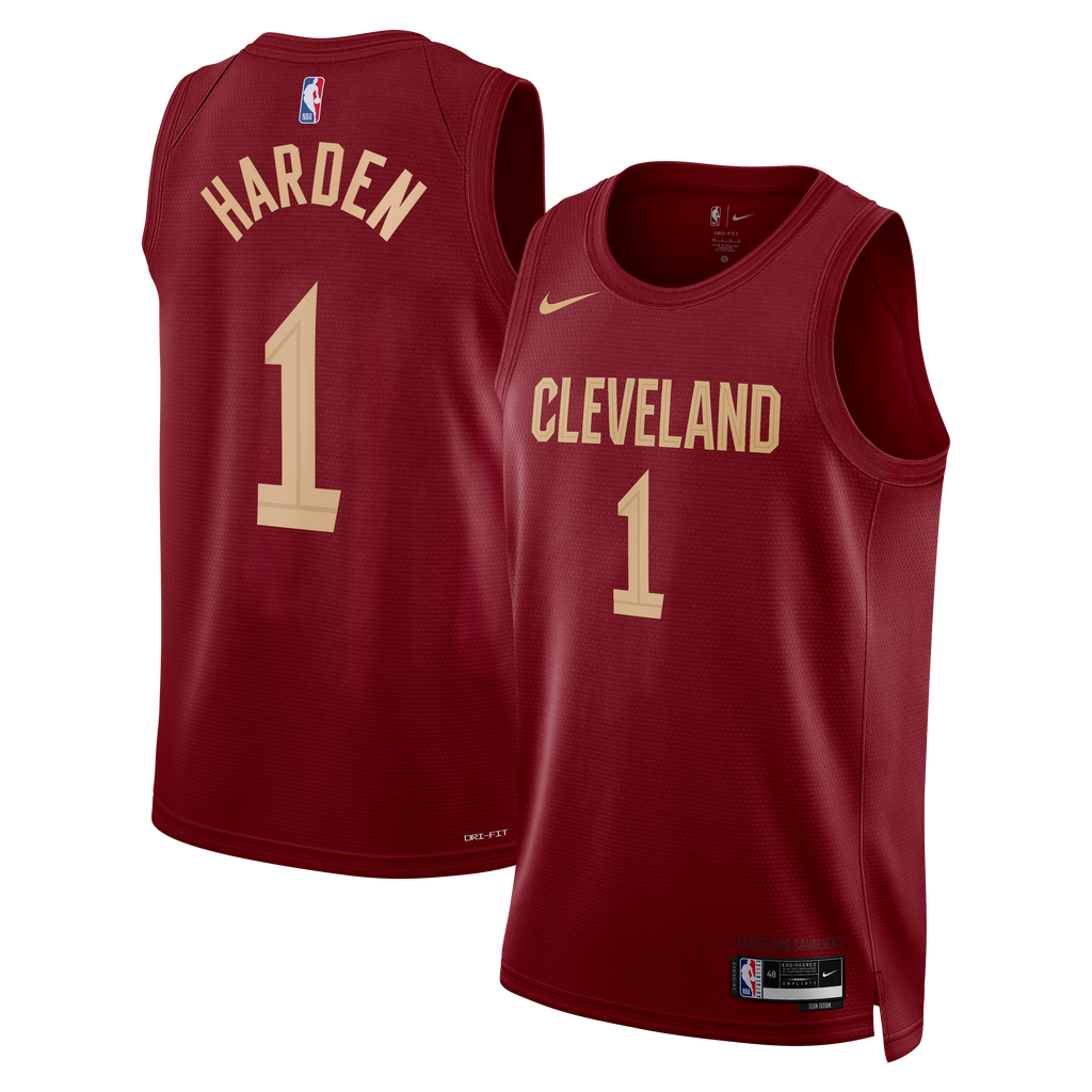 Cleveland Cavaliers Nike Icon Edition Swingman Jersey - Wine - James Harden - Unisex NBA Team Jersey Basketball Fan Apparel