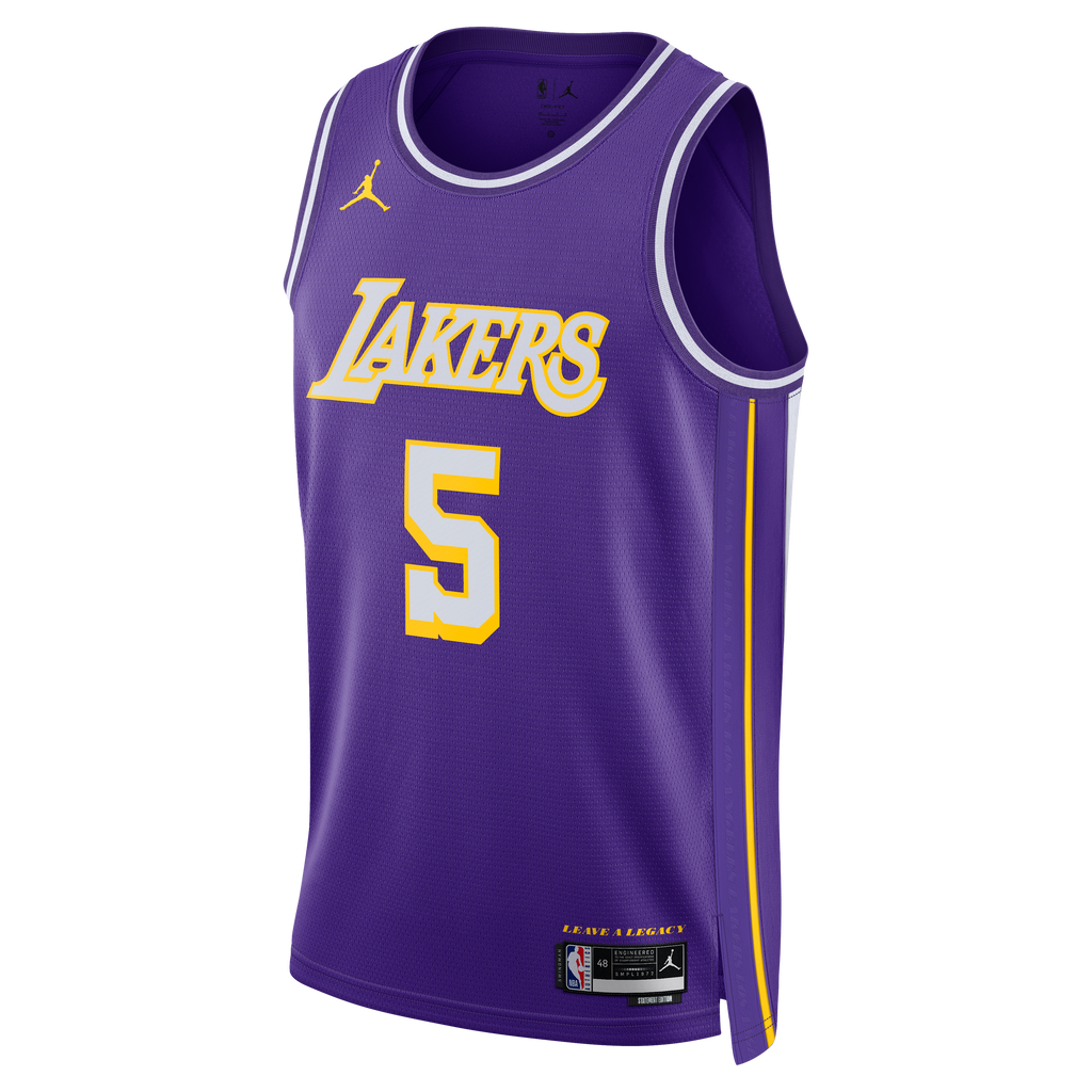 Los Angeles Lakers Jordan Brand Statement Edition Jersey - Purple - Quentin Grimes - Unisex NBA Team Jersey Basketball Fan Apparel