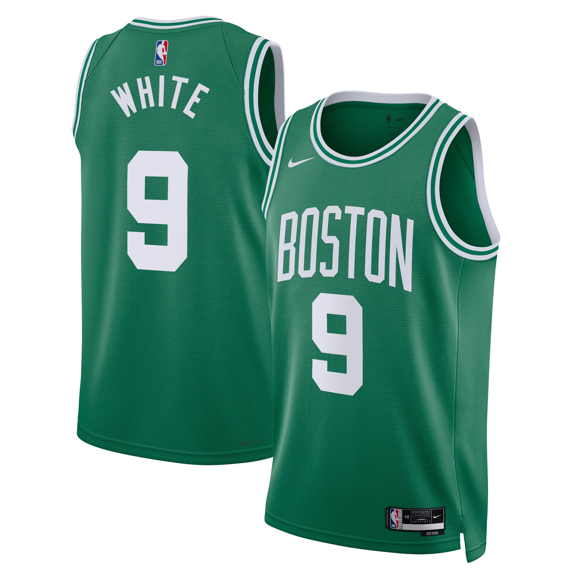 Boston Celtics Nike Icon Edition Swingman Jersey - Kelly Green - Derrick White - Unisex NBA Team Jersey Basketball Fan Apparel