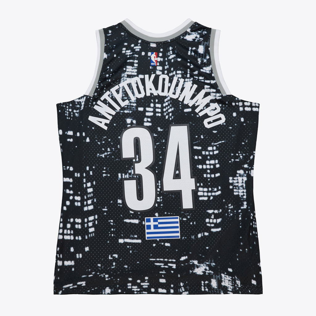 NBA All-Star Mitchell & Ness Swingman Jersey Giannis Antetokounmpo 2015 NBA Team Jersey Basketball Fan Apparel