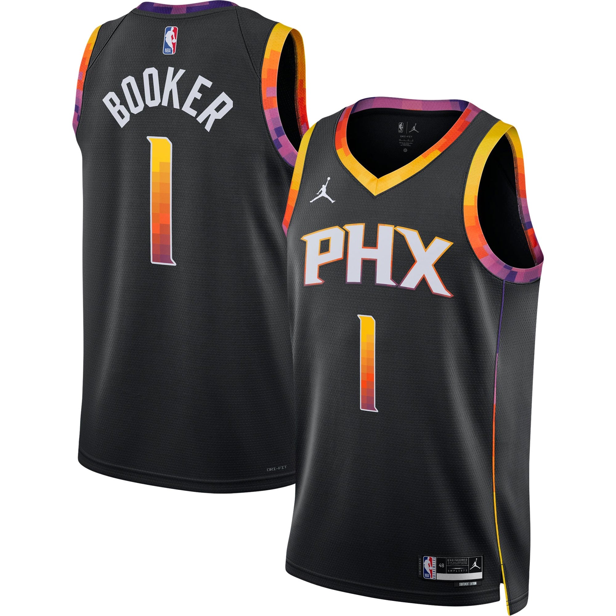 Phoenix Suns Jordan Brand Statement Edition Swingman Jersey - Devin Booker - Unisex NBA Team Jersey Basketball Fan Apparel
