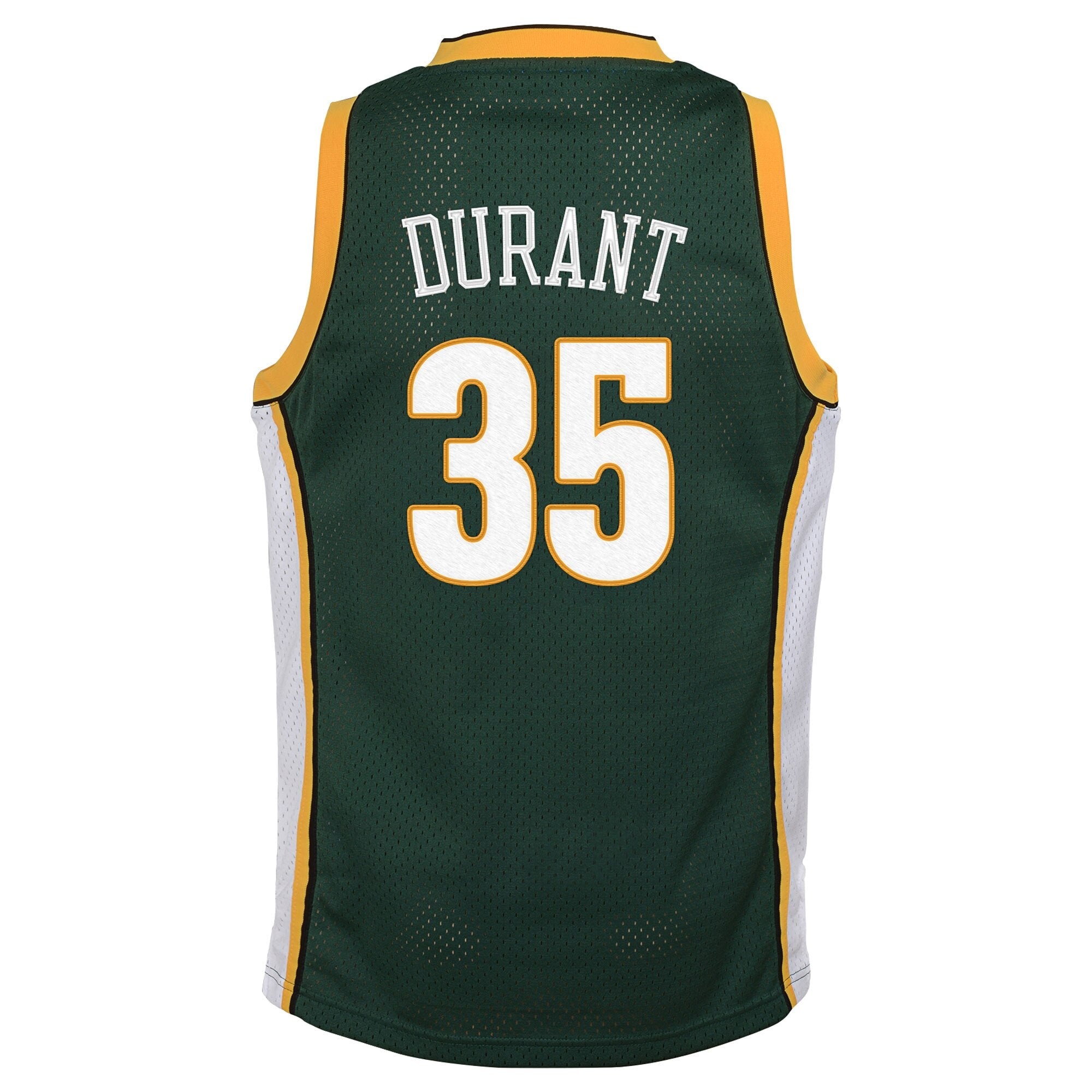 Seattle SuperSonics Kevin Durant 2007-08 Hardwood Classics Road Swingman Jersey - White/Green - Youth NBA Team Jersey Basketball Fan Apparel