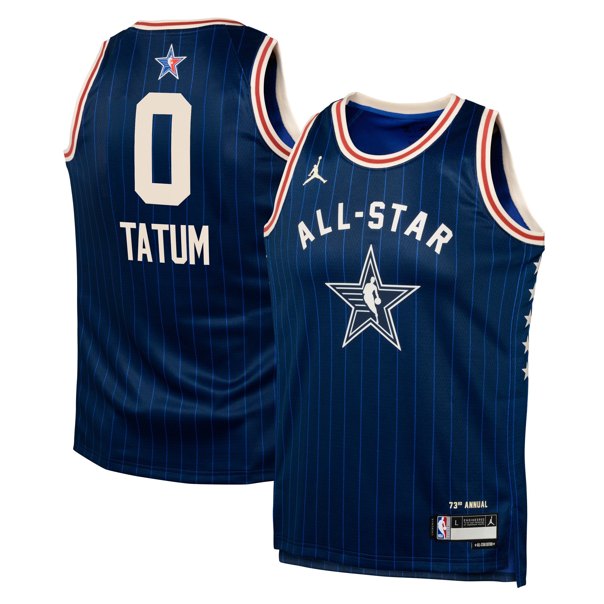 Eastern Conference Jordan Brand All-Star 2024 Swingman Jersey - Navy - Jayson Tatum - Youth NBA Team Jersey Basketball Fan Apparel