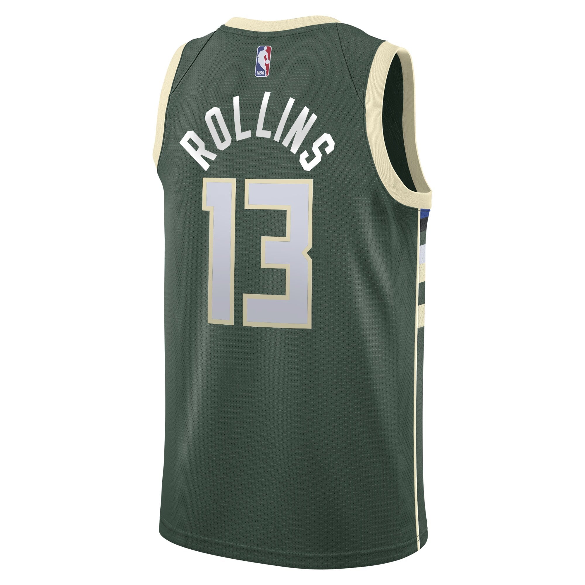 Milwaukee Bucks Nike Icon Edition Swingman Jersey - Hunter Green - Ryan Rollins - Youth NBA Team Jersey Basketball Fan Apparel