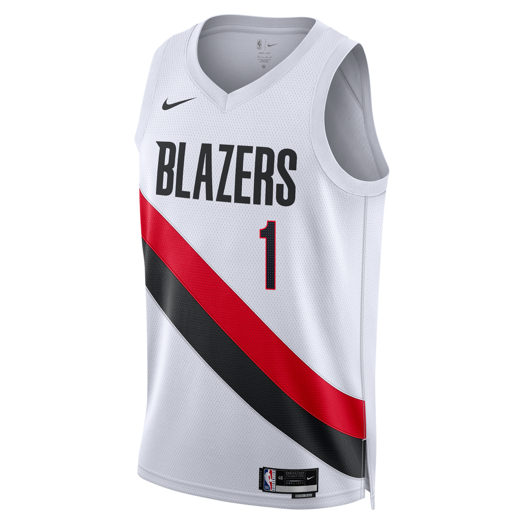 Portland Trail Blazers Nike Replica Association Edition Swingman Jersey - White - Ja Morant - Unisex NBA Team Jersey Basketball Fan Apparel