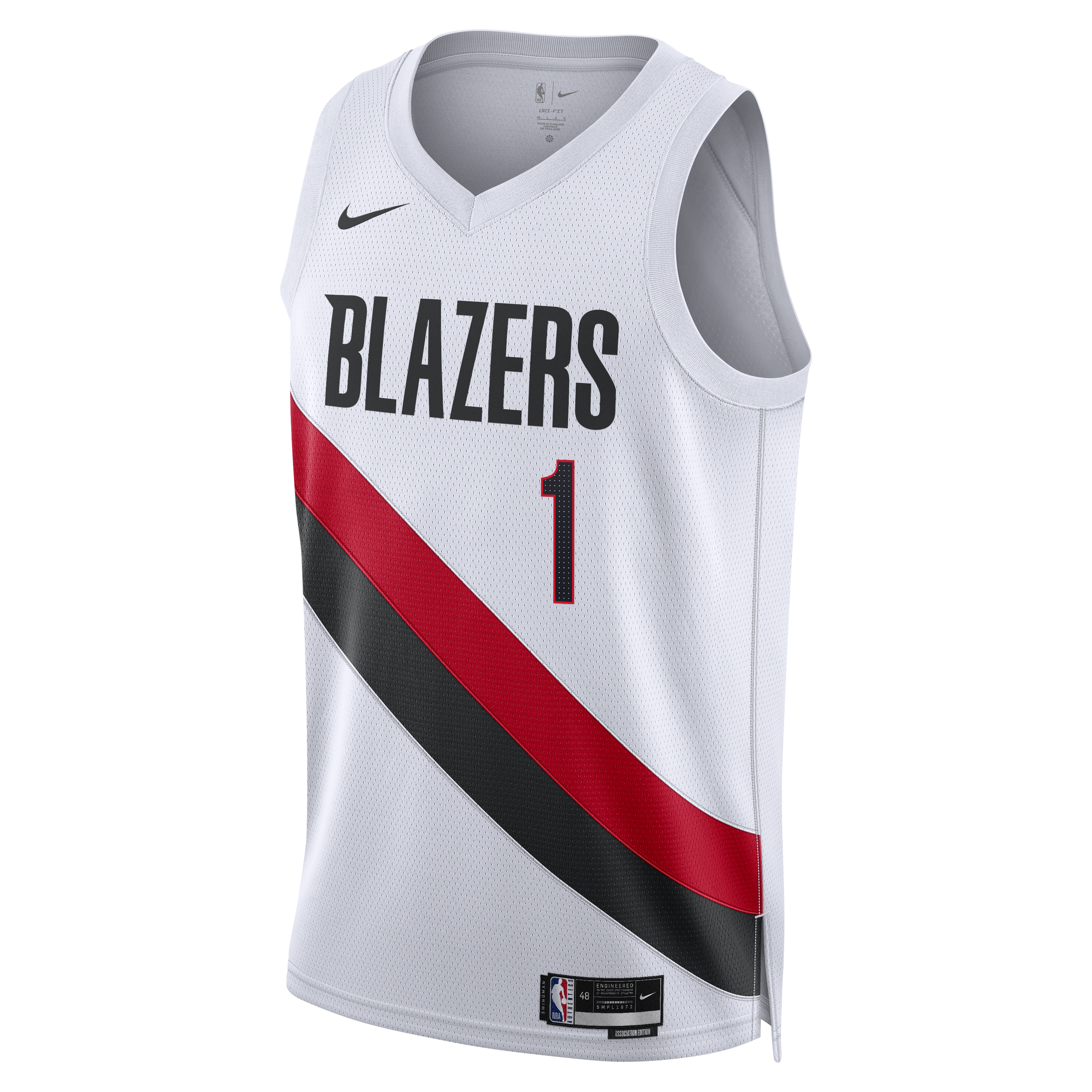Portland Trail Blazers Nike Replica Association Edition Swingman Jersey - White - Ja Morant - Unisex NBA Team Jersey Basketball Fan Apparel
