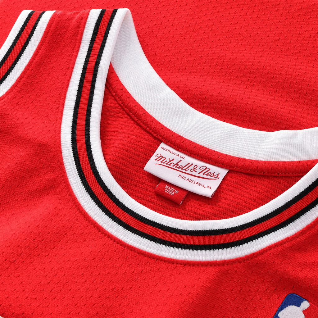 Chicago Bulls Mitchell & Ness Michael Jordan 1994-95 Road 45 Authentic Jersey - Red - Men's NBA Team Jersey Basketball Fan Apparel