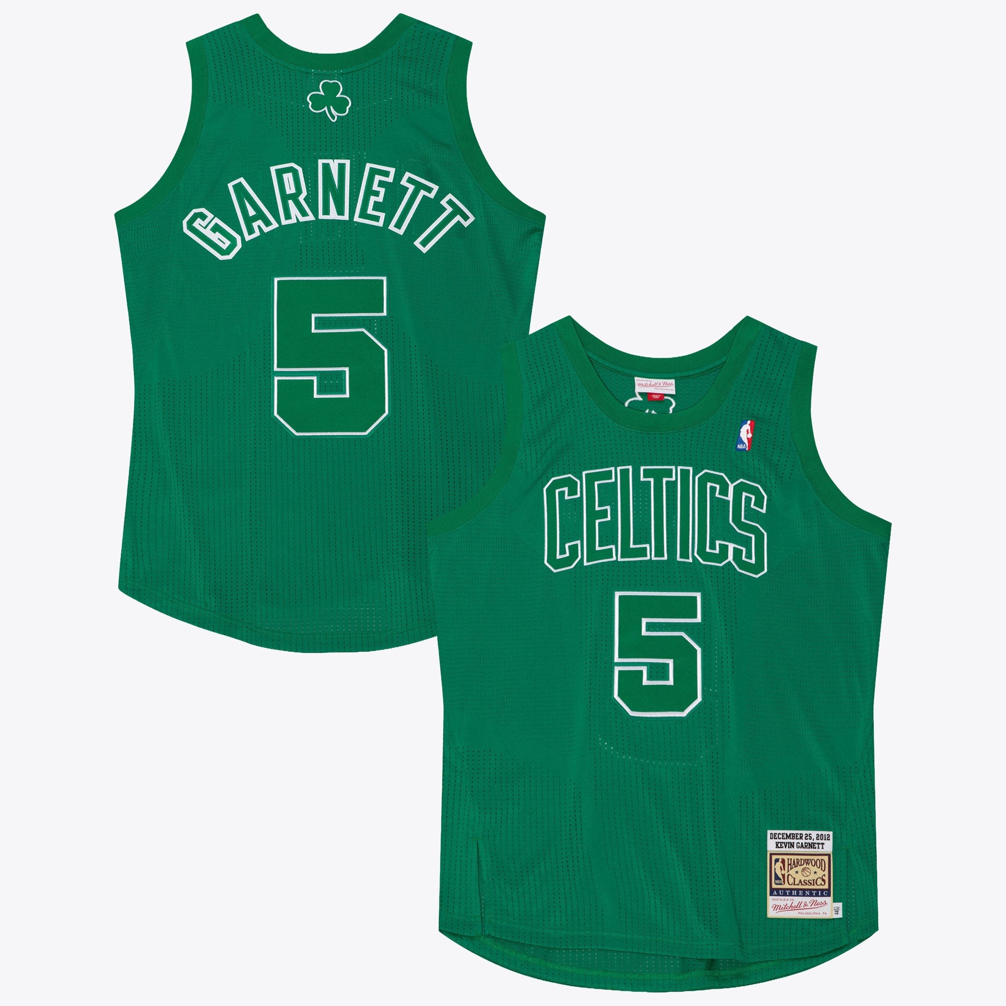 Boston Celtics Mitchell & Ness Kevin Garnett 2012 Christmas Day Authentic Jersey - Kelly Green NBA Team Jersey Basketball Fan Apparel