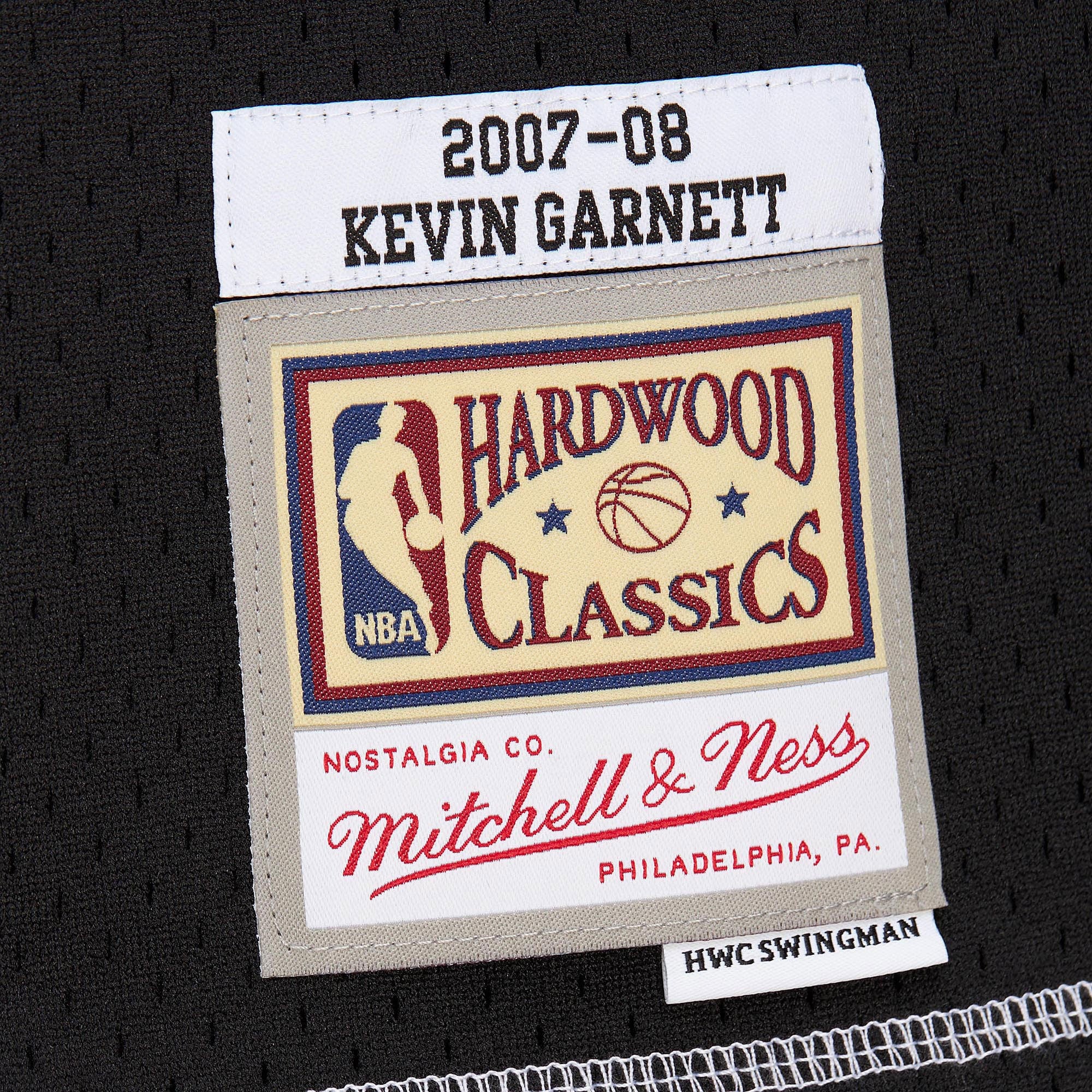 Boston Celtics Mitchell & Ness Kevin Garnett 2007 Contrast 2K Swingman Jersey - Black NBA Team Jersey Basketball Fan Apparel