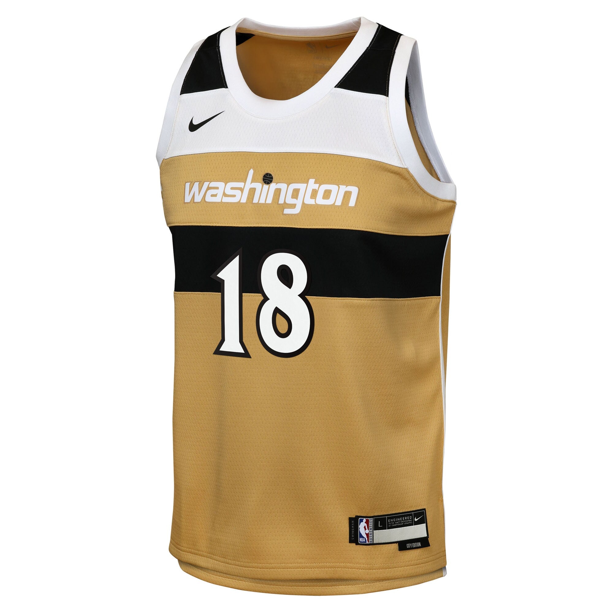 Washington Wizards Nike 2025/26 City Edition Swingman Jersey - Tan - Kyshawn George - Youth NBA Team Jersey Basketball Fan Apparel