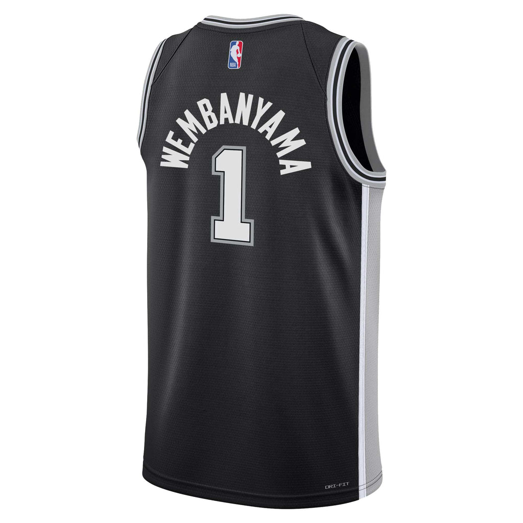 San Antonio Spurs Nike Icon Swingman Jersey - Victor Wembanyama - Youth NBA Team Jersey Basketball Fan Apparel