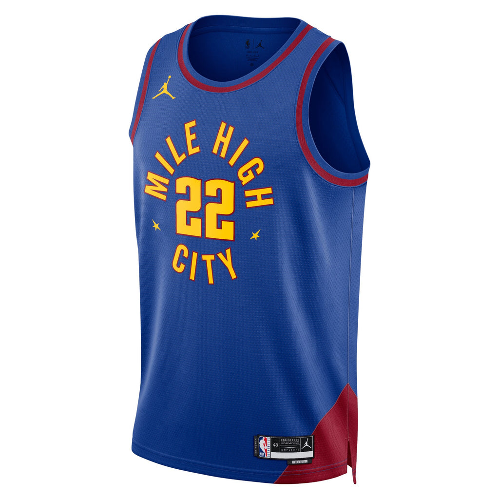 Denver Nuggets Jordan Statement Edition Swingman Jersey - Blue - Zeke Nnaji - Unisex NBA Team Jersey Basketball Fan Apparel