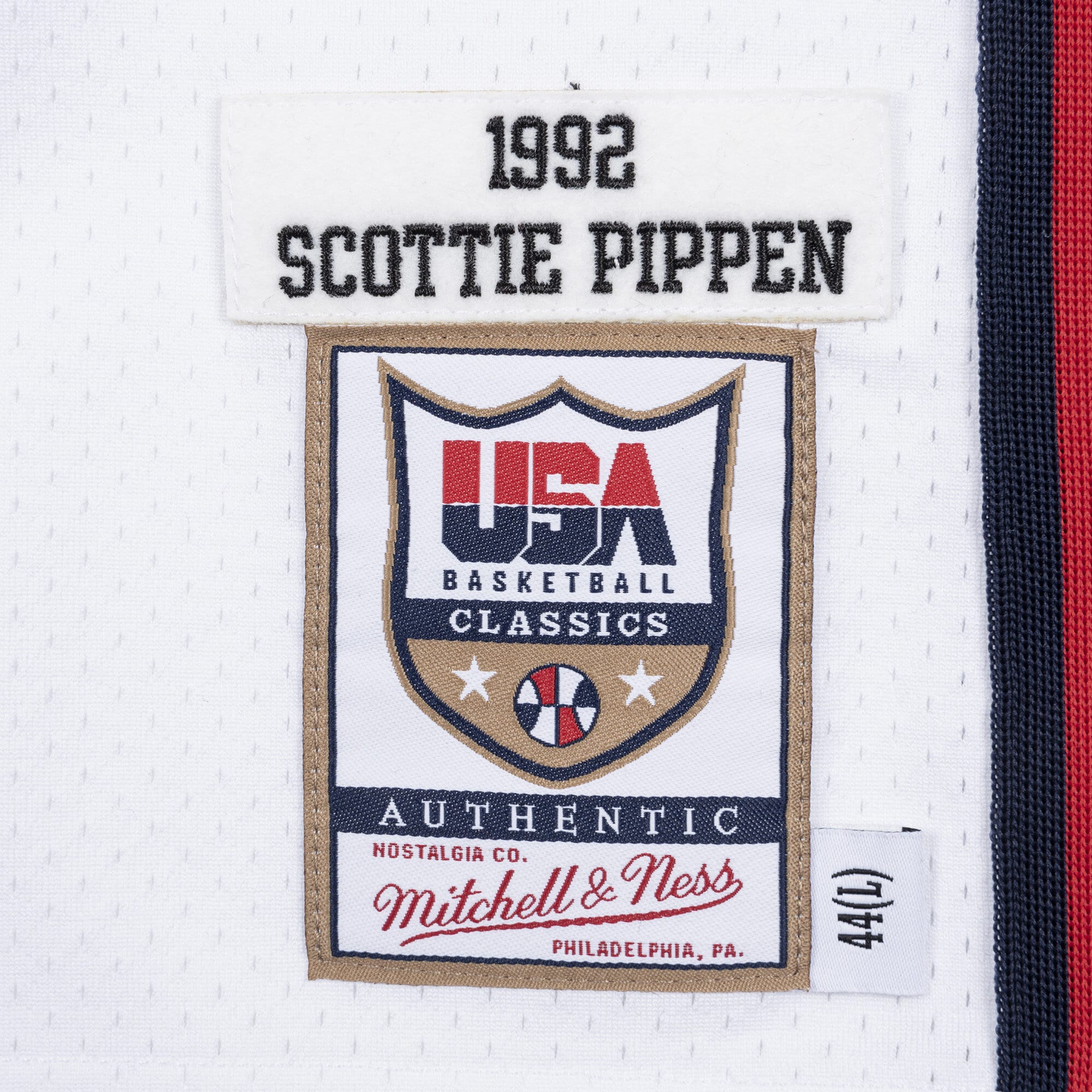 USA Basketball Mitchell & Ness Authentic Jersey Scottie Pippen 1992 NBA Team Jersey Basketball Fan Apparel