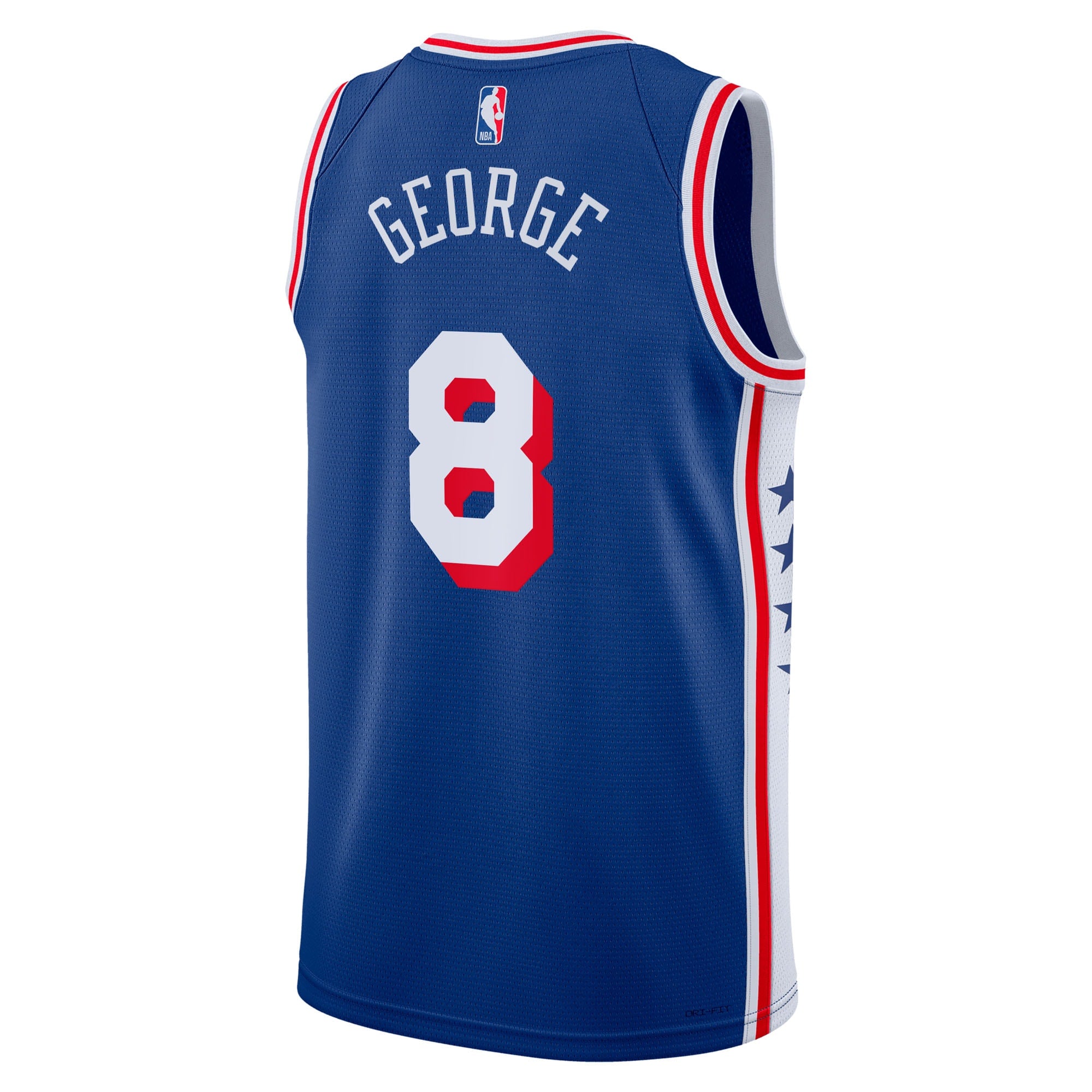 Philadelphia 76ers Nike Icon Edition Swingman Jersey - Royal - Paul George - Unisex NBA Team Jersey Basketball Fan Apparel