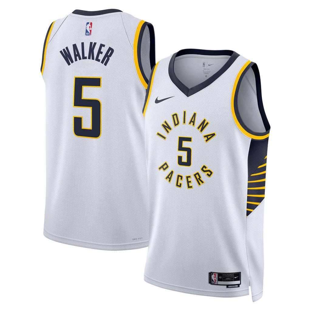 Indiana Pacers Nike Association Edition Swingman Jersey - White - Jarace Walker - Unisex NBA Team Jersey Basketball Fan Apparel