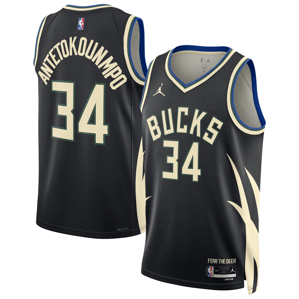 Milwaukee Bucks NBA Statement Swingman Jersey - Giannis Antetokounmpo NBA Team Jersey Basketball Fan Apparel