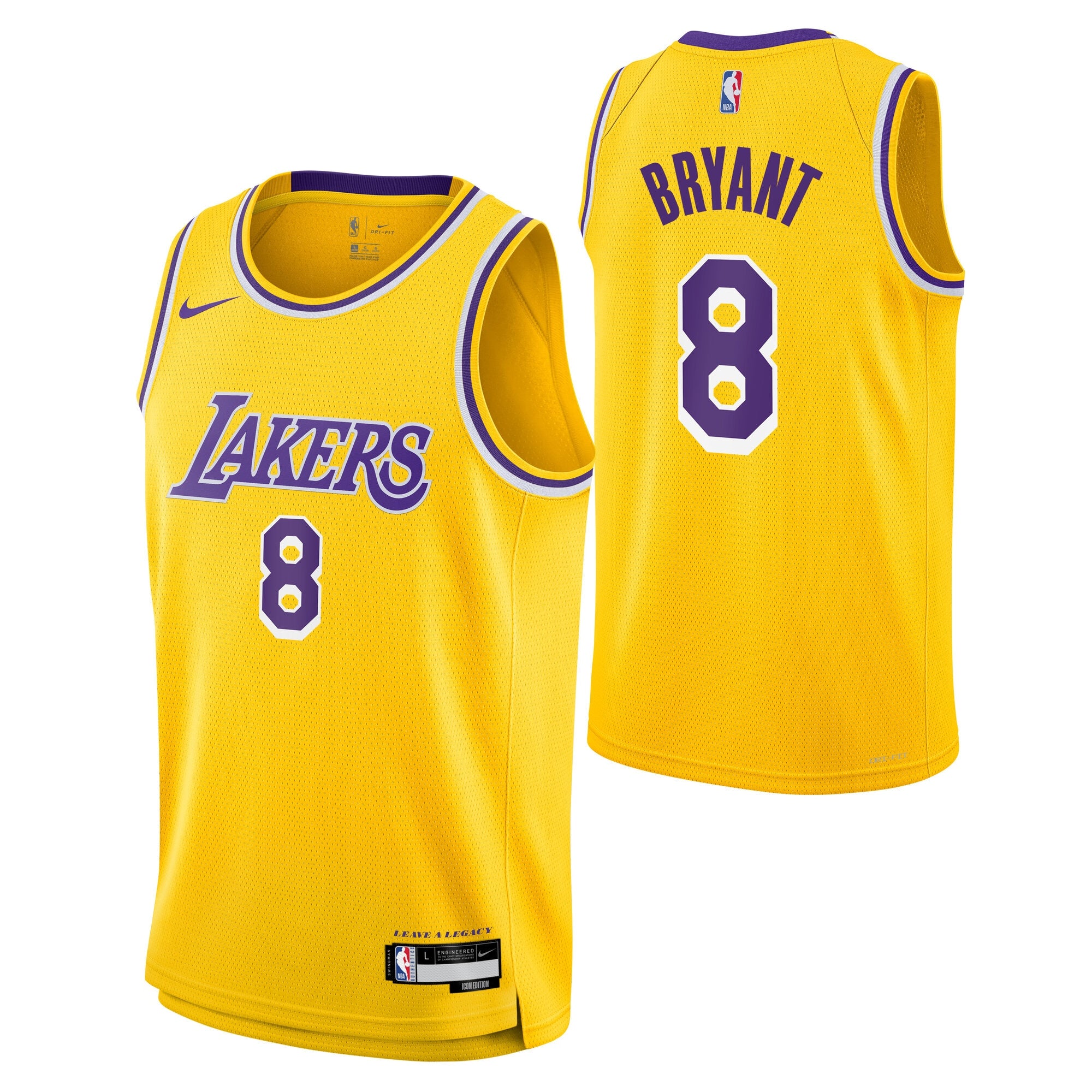 Los Angeles Lakers Nike Icon Edition Swingman Jersey - Kobe - Youth NBA Team Jersey Basketball Fan Apparel
