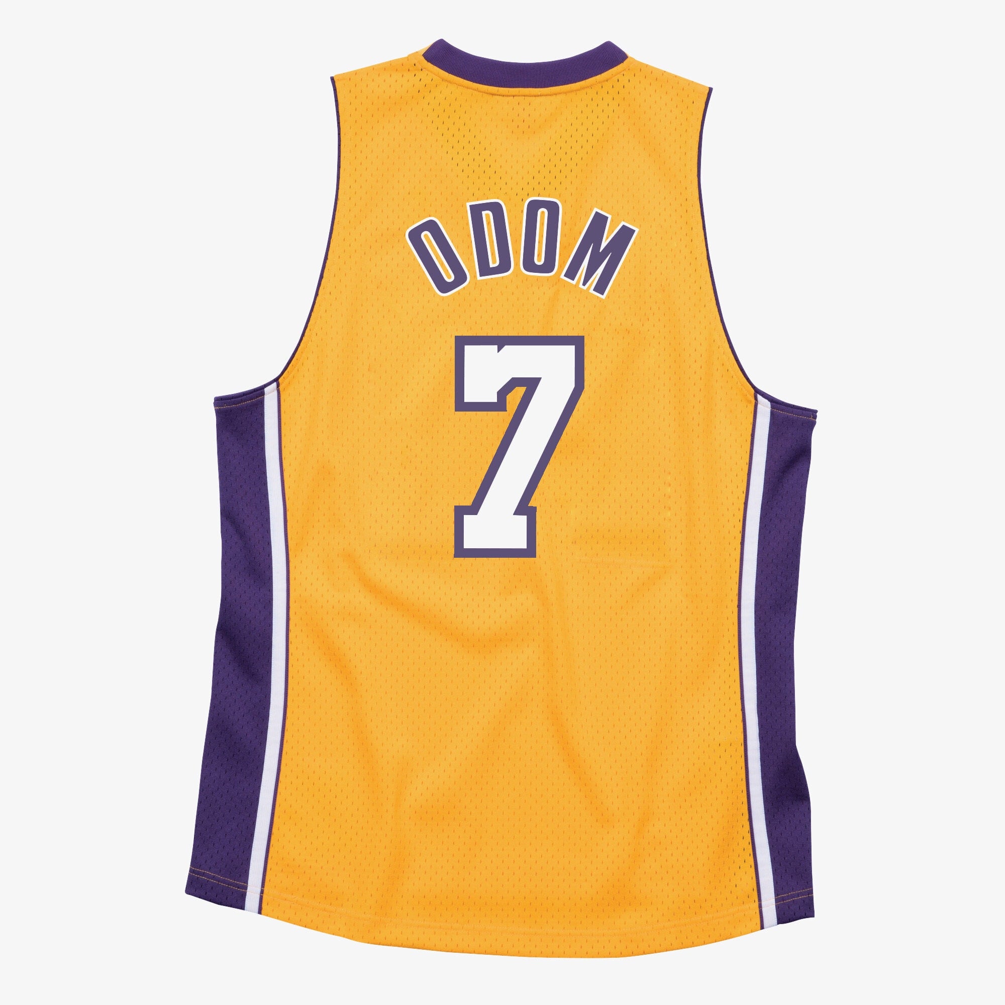 Los Angeles Lakers Mitchell & Ness Swingman Jersey Lamar Odom 2009-10 NBA Team Jersey Basketball Fan Apparel