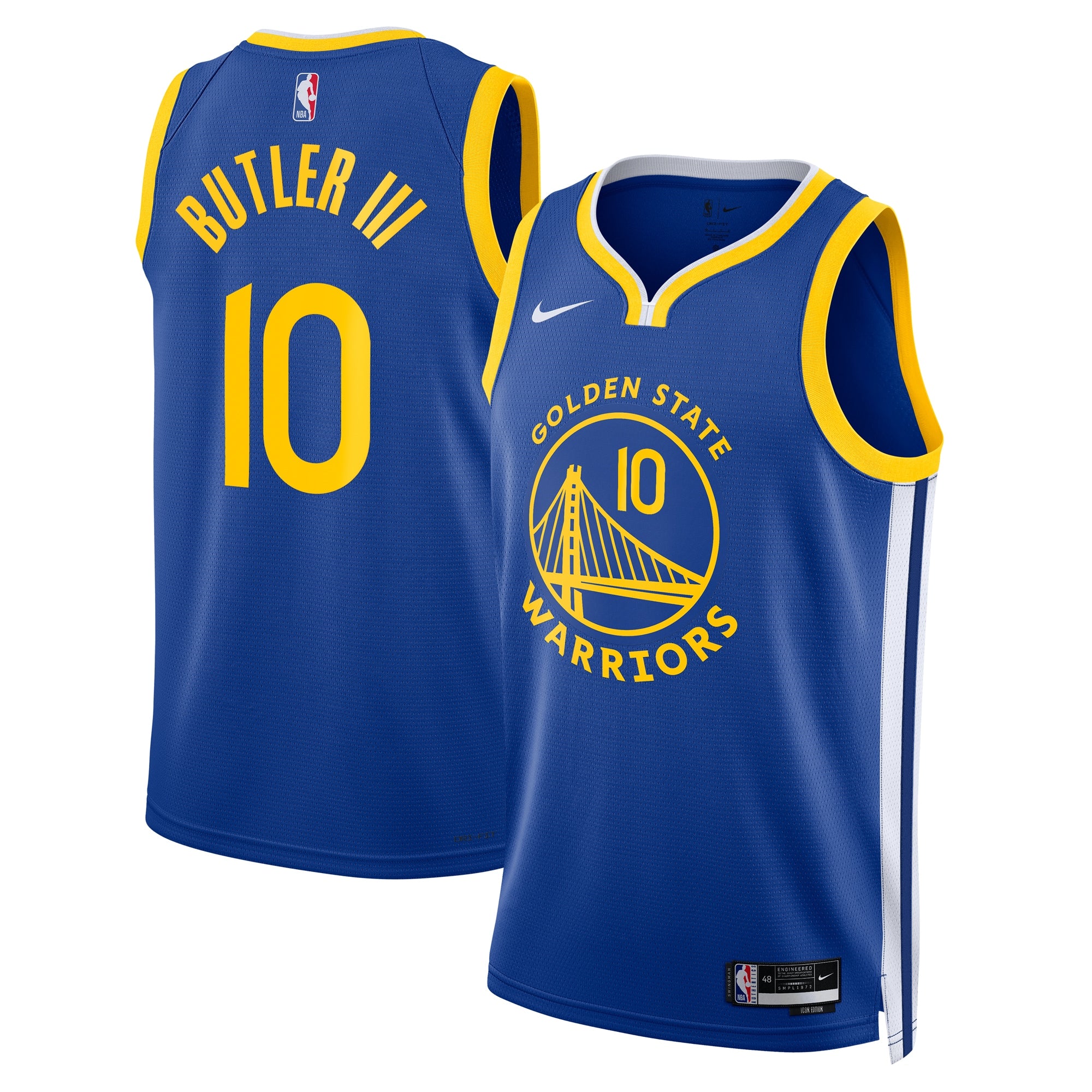 Golden State Warriors Nike Icon Edition Swingman Jersey - Royal - Jimmy Butler III - Unisex NBA Team Jersey Basketball Fan Apparel