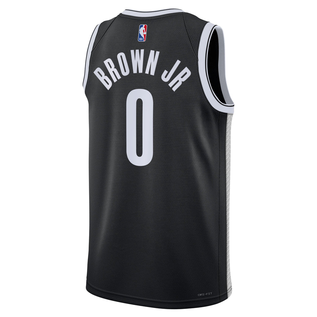 Brooklyn Nets Nike Icon Swingman Jersey - Black - Mikel Brown Jr. - Unisex NBA Team Jersey Basketball Fan Apparel