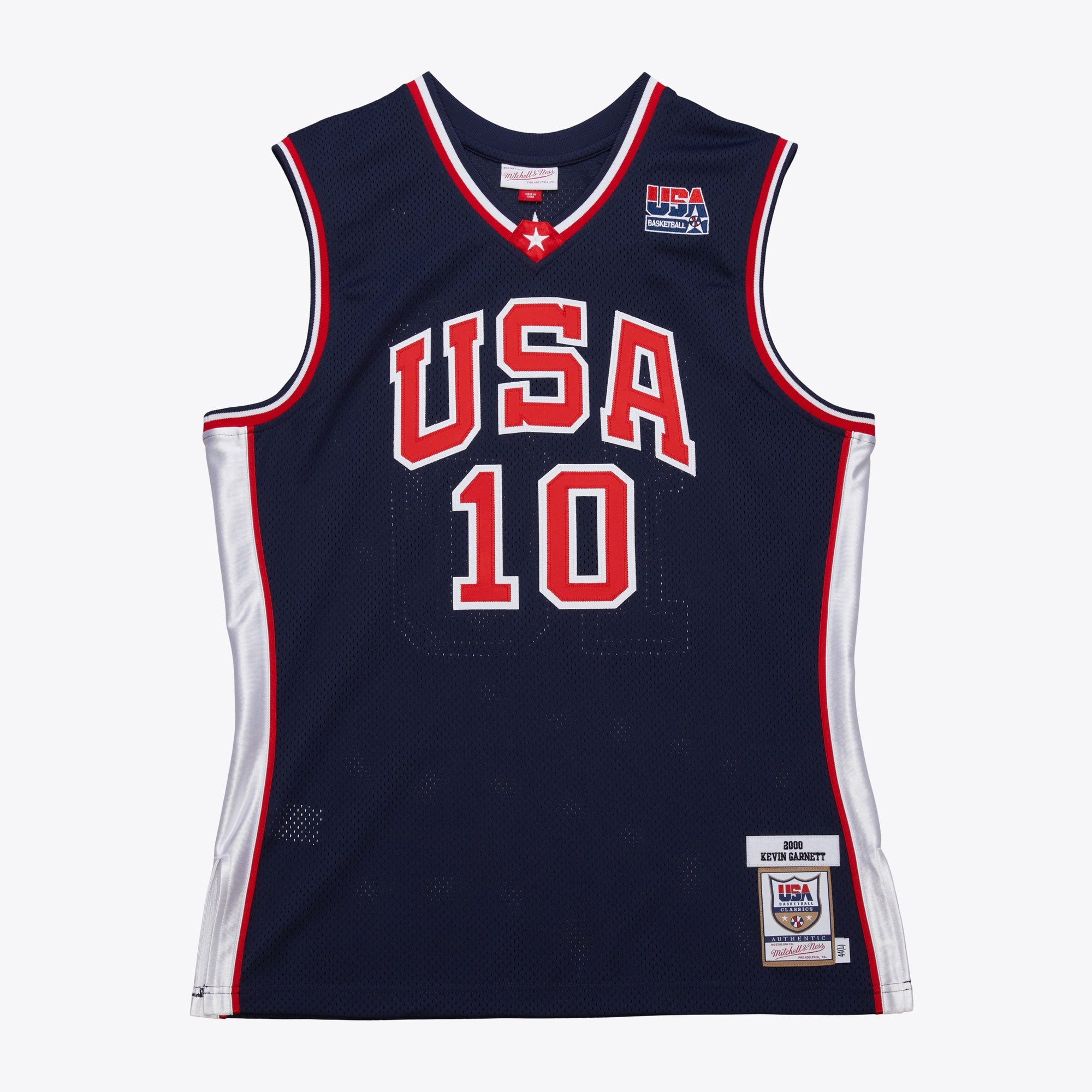 Team USA Mitchell & Ness Authentic Jersey Kevin Garnett 2000 NBA Team Jersey Basketball Fan Apparel
