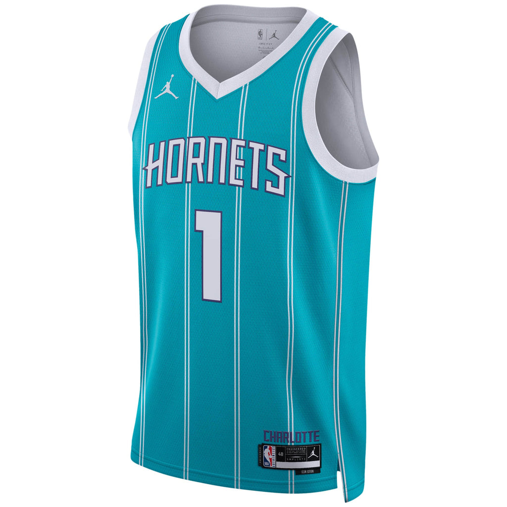 Charlotte Hornets Jordan Icon Swingman Jersey - Lamelo Ball - Men's NBA Team Jersey Basketball Fan Apparel