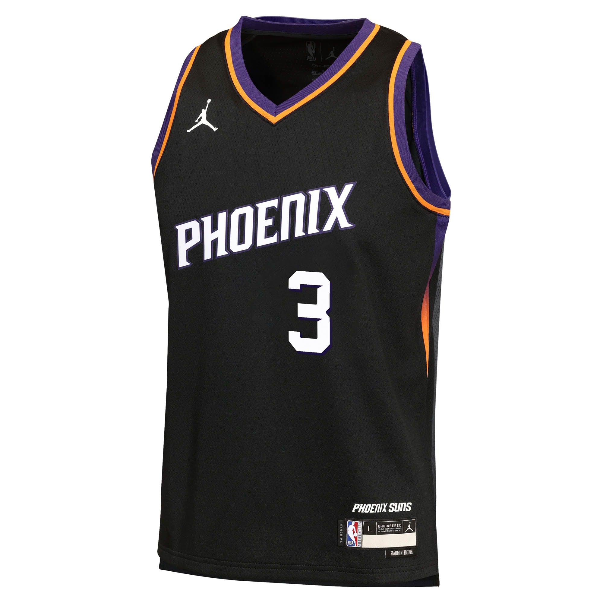 Phoenix Suns Jordan Brand Statement Edition Jersey - Black - Dillon Brooks - Youth NBA Team Jersey Basketball Fan Apparel