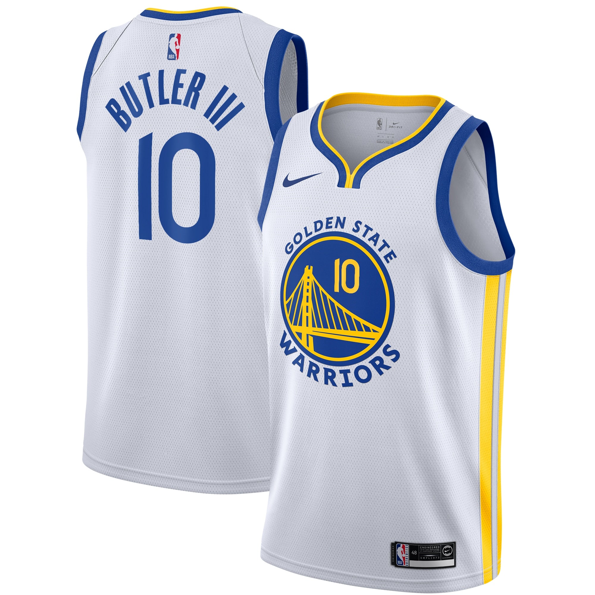 Golden State Warriors Nike Association Edition Swingman Jersey - White - Jimmy Butler III - Youth NBA Team Jersey Basketball Fan Apparel