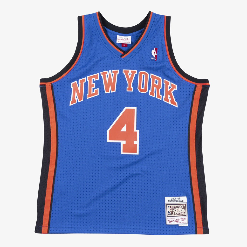 New York Knicks Mitchell & Ness Nate Robinson 2006 Swingman Authentic Jersey - Royal Blue NBA Team Jersey Basketball Fan Apparel