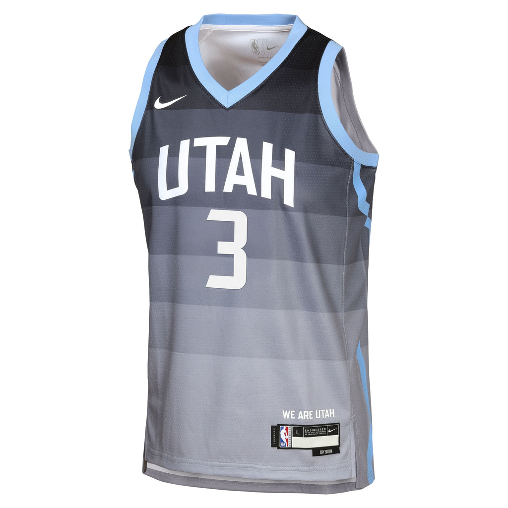 Utah Jazz Nike 2025/26 City Edition Swingman Jersey - Gray - Keyonte George - Youth NBA Team Jersey Basketball Fan Apparel