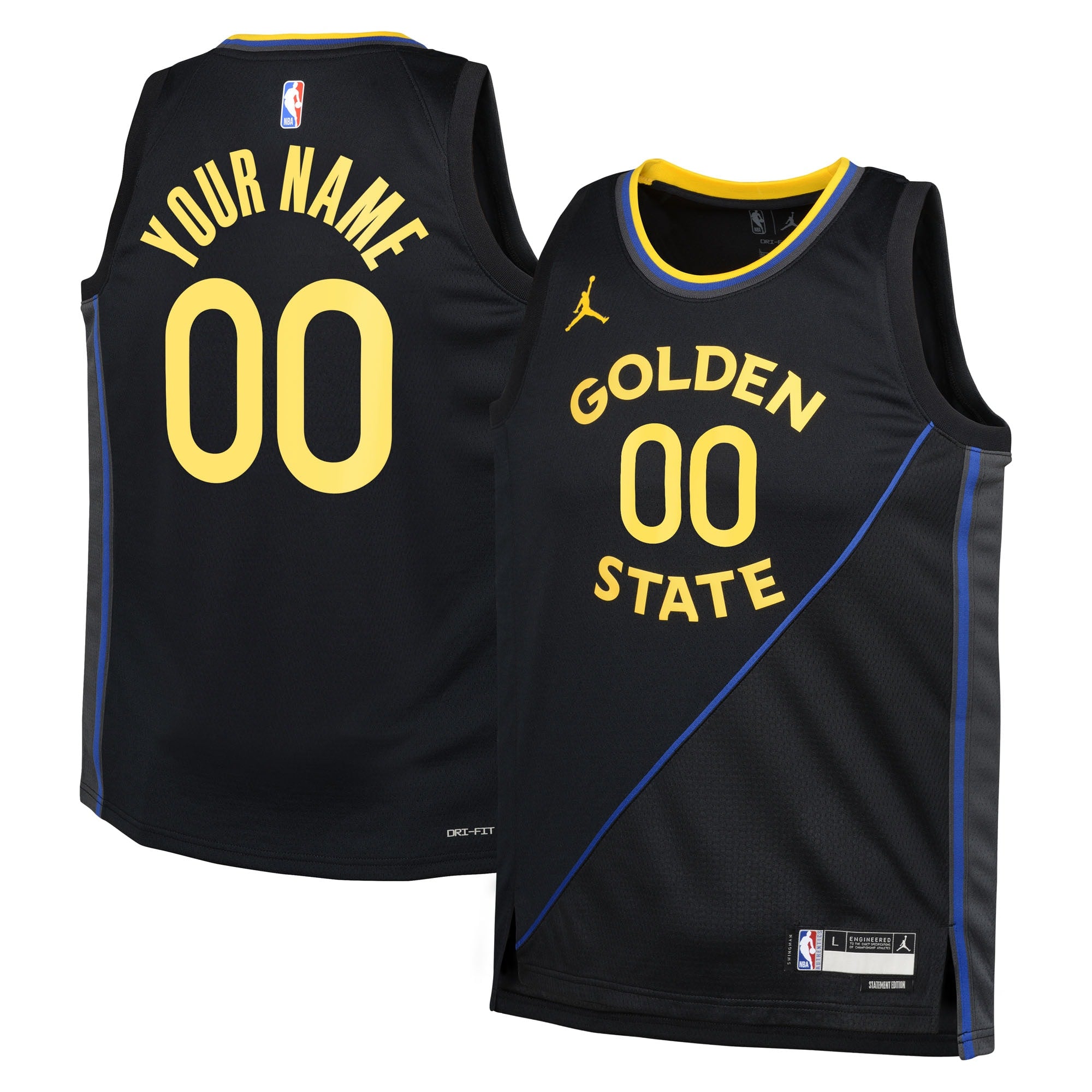 Golden State Warriors Nike Jordan Statement Jersey - Youth NBA Team Jersey Basketball Fan Apparel