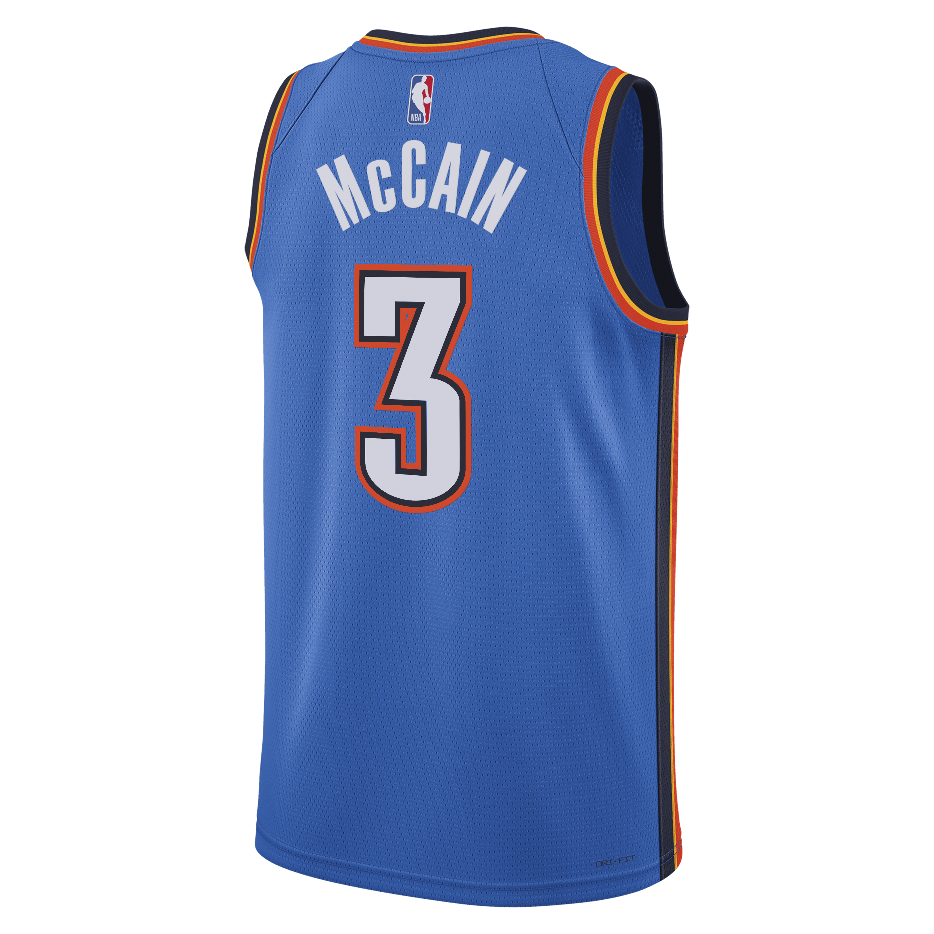 Oklahoma City Thunder Nike Icon Edition Swingman Jersey - Blue - Jared McCain - Unisex NBA Team Jersey Basketball Fan Apparel