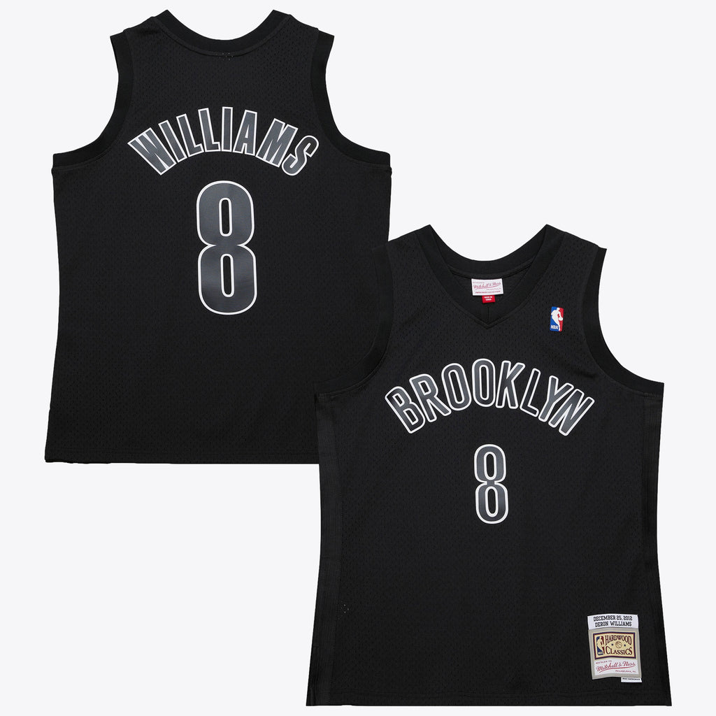 Brooklyn Nets Mitchell & Ness Deron Williams 2012 Day Authentic Jersey - Black NBA Team Jersey Basketball Fan Apparel