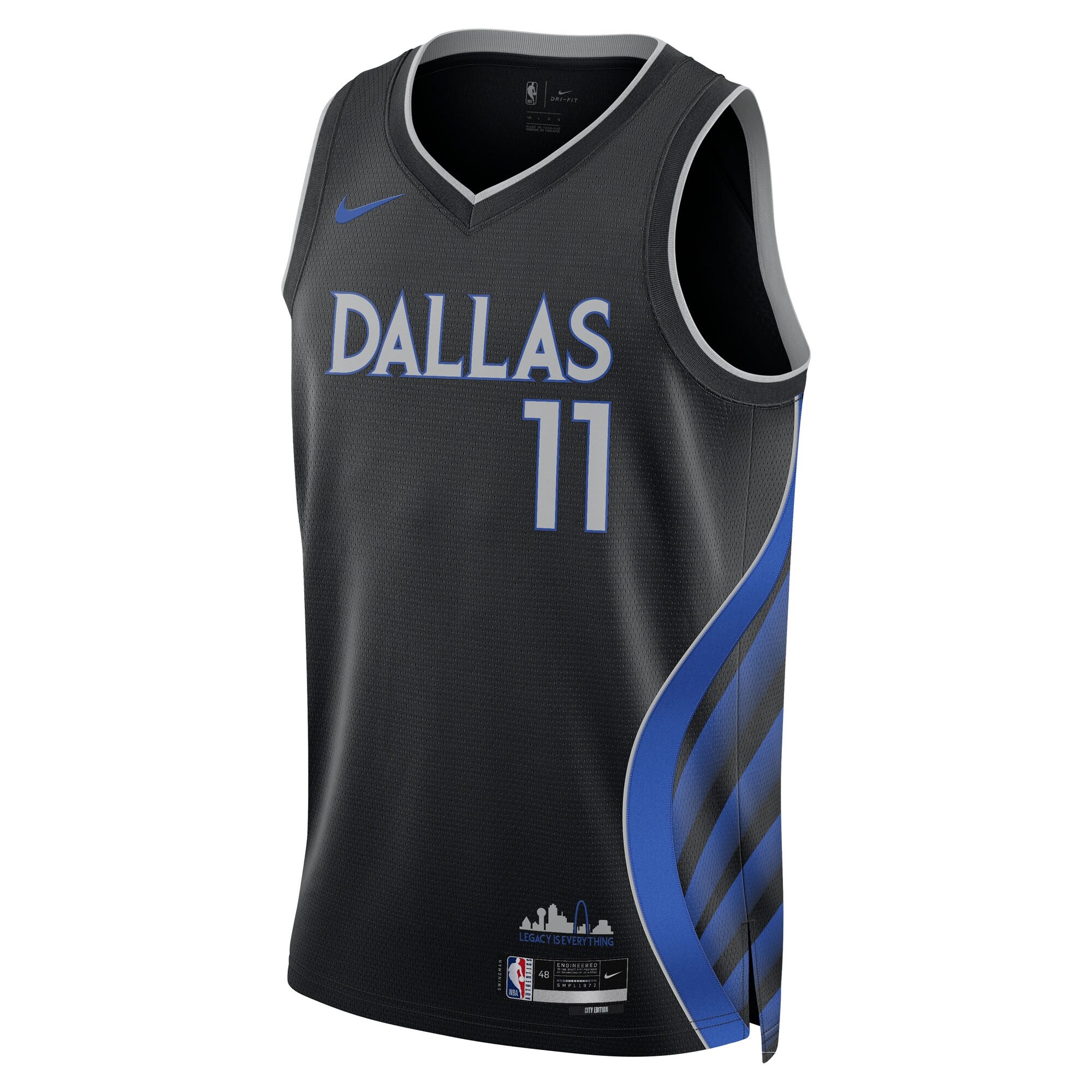 Dallas Mavericks Nike 2025/26 City Edition Swingman Jersey - Black - Kyrie Irving - Unisex NBA Team Jersey Basketball Fan Apparel