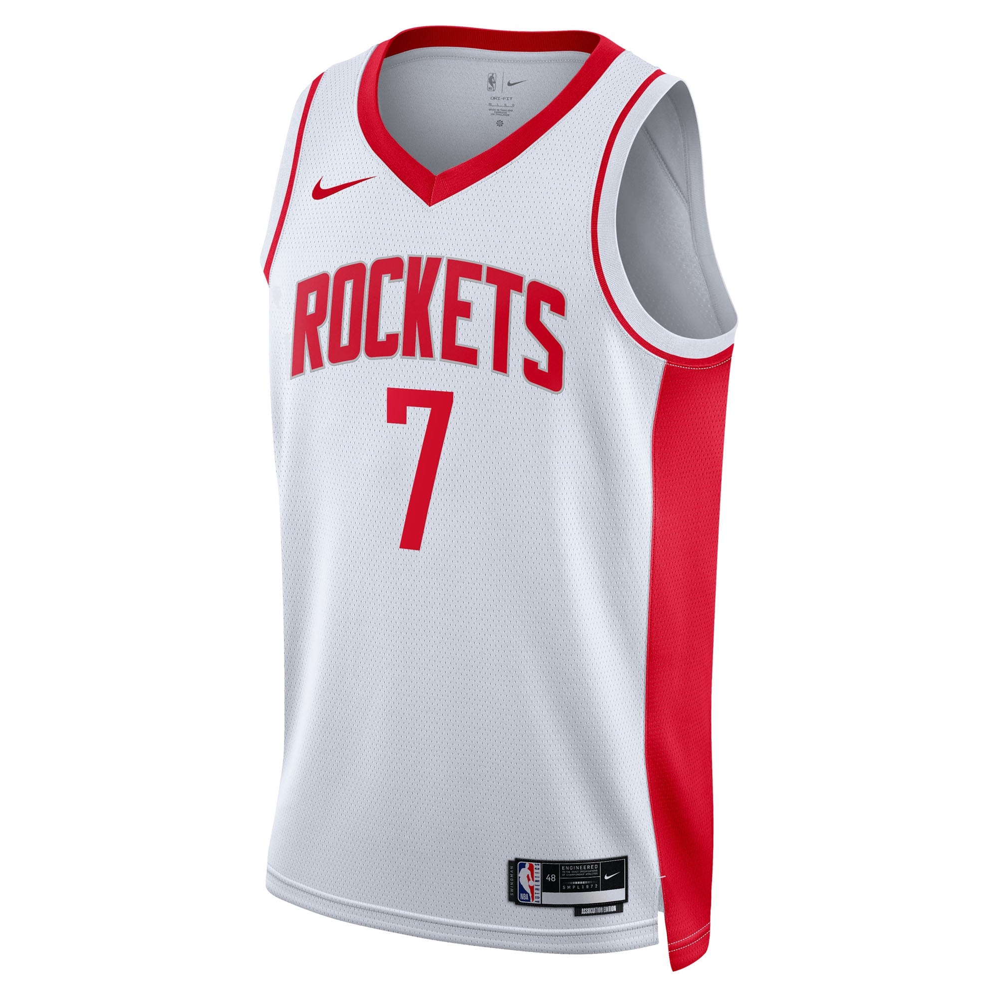Houston Rockets Nike Association Edition Swingman Jersey - White - Kevin Durant - Unisex NBA Team Jersey Basketball Fan Apparel