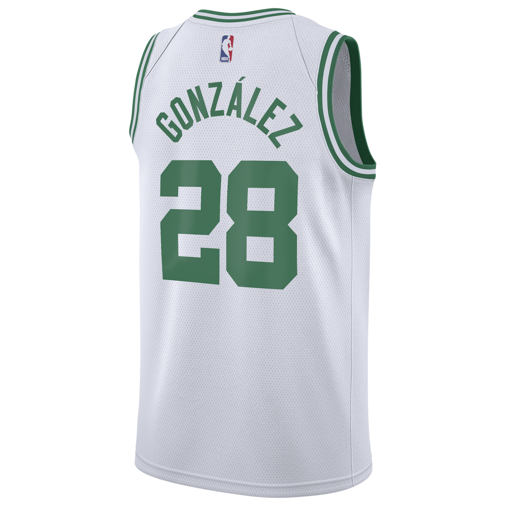 Boston Celtics Nike Association Edition Swingman Jersey - White - Hugo González - Youth NBA Team Jersey Basketball Fan Apparel