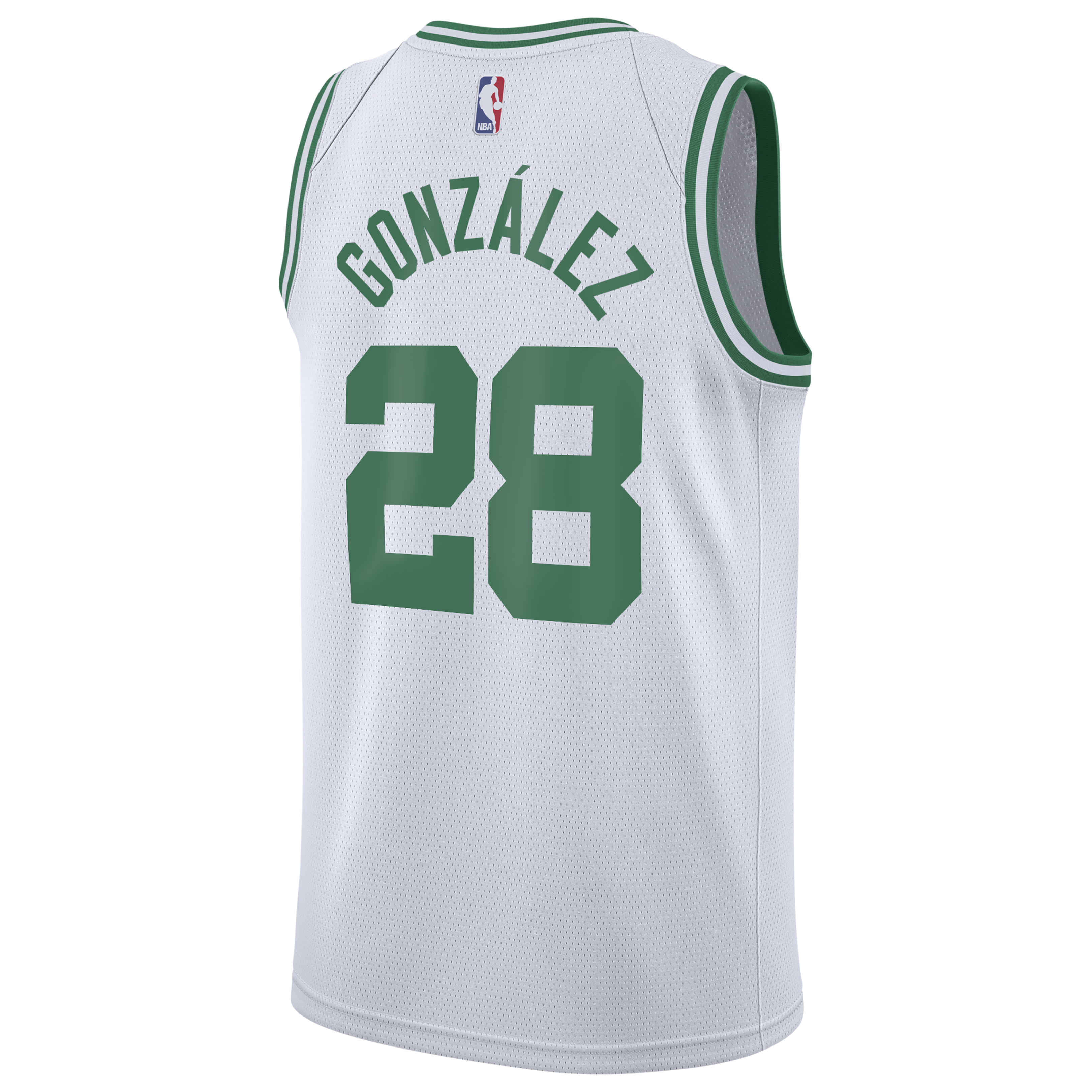 Boston Celtics Nike Association Edition Swingman Jersey - White - Hugo González - Youth NBA Team Jersey Basketball Fan Apparel