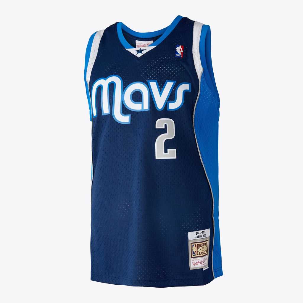 Dallas Mavericks Mitchell & Ness Jason Kidd 2011 Swingman Authentic Jersey - Ash Blue NBA Team Jersey Basketball Fan Apparel