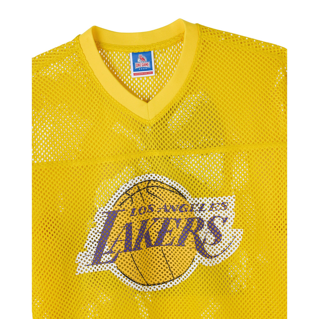 Los Angeles Lakers X OVO Mesh Football Jersey - Men's NBA Team Jersey Basketball Fan Apparel