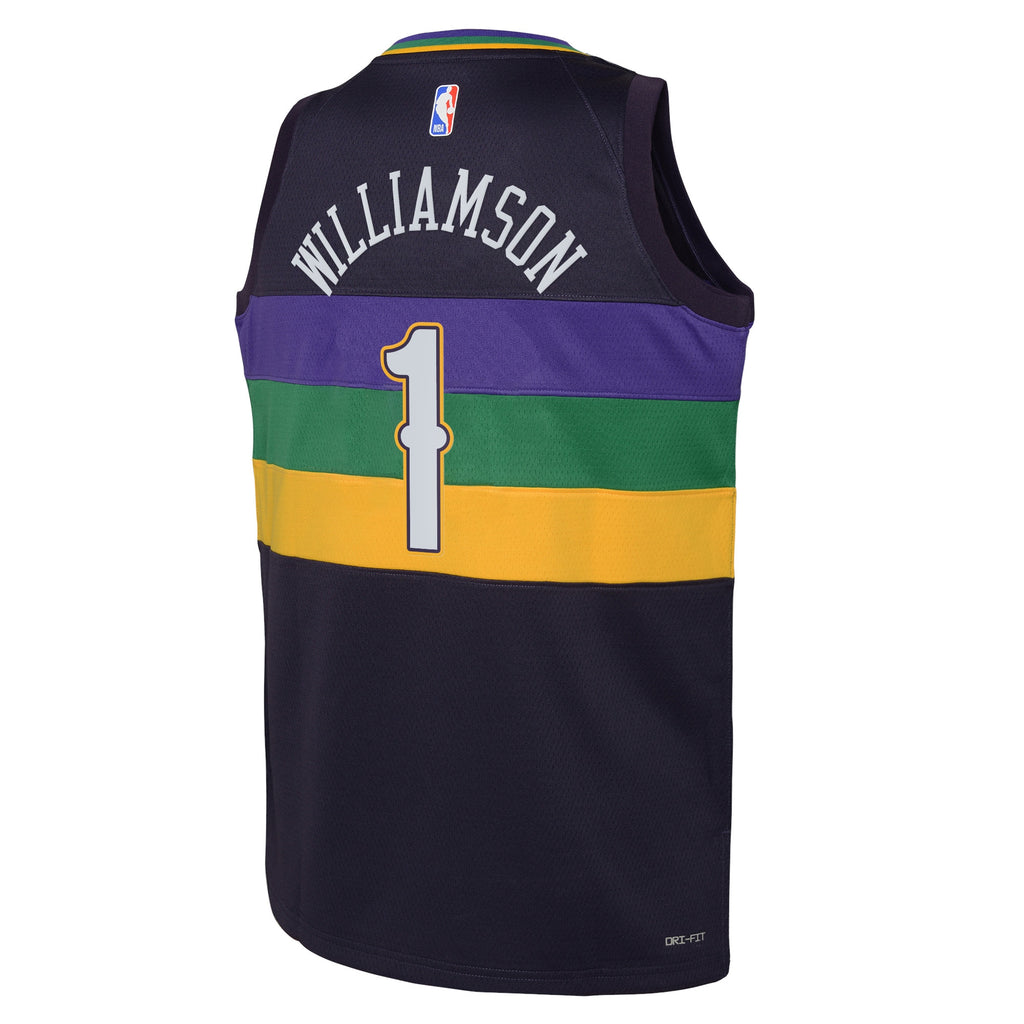 New Orleans Pelicans Nike City Edition Swingman Jersey 22 - Purple - Zion Williamson - Youth NBA Team Jersey Basketball Fan Apparel