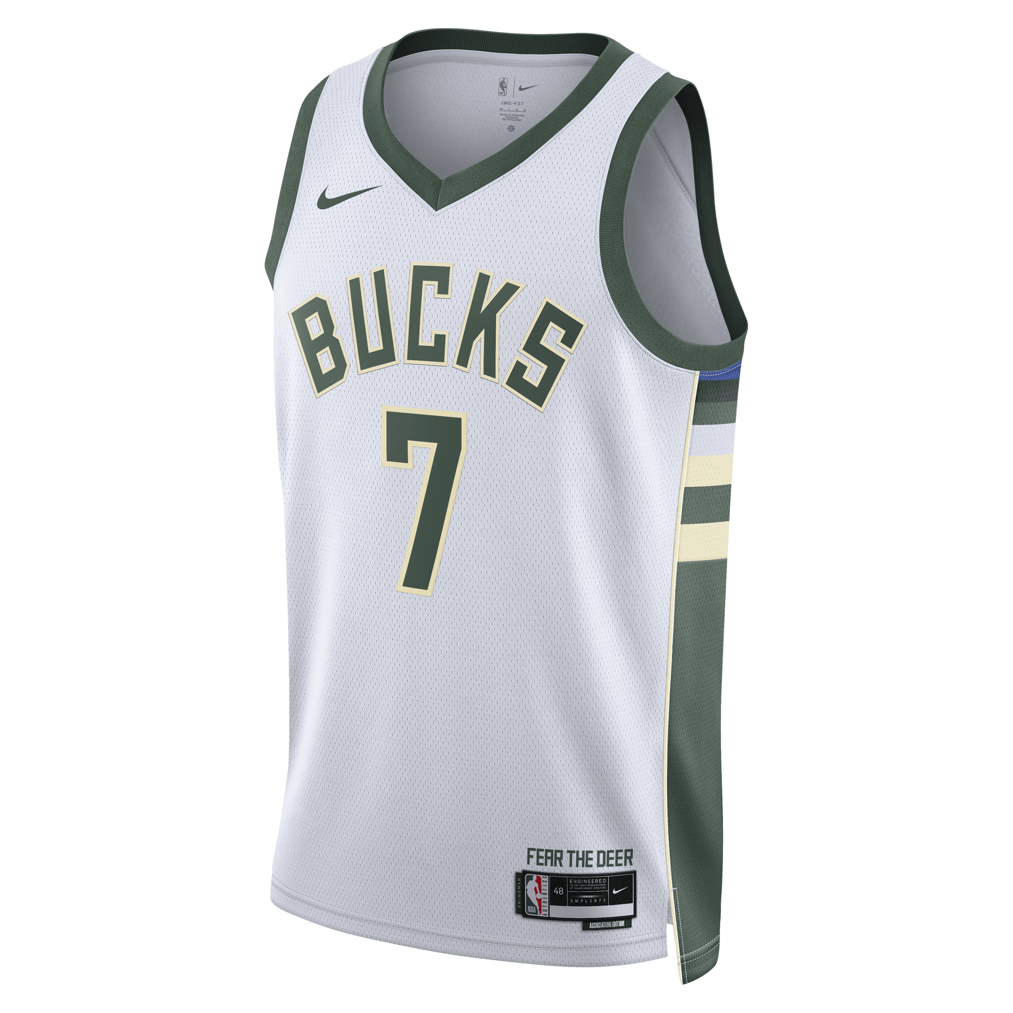 Milwaukee Bucks Nike Association Edition Swingman Jersey - White - Kevin Porter Jr. - Unisex NBA Team Jersey Basketball Fan Apparel